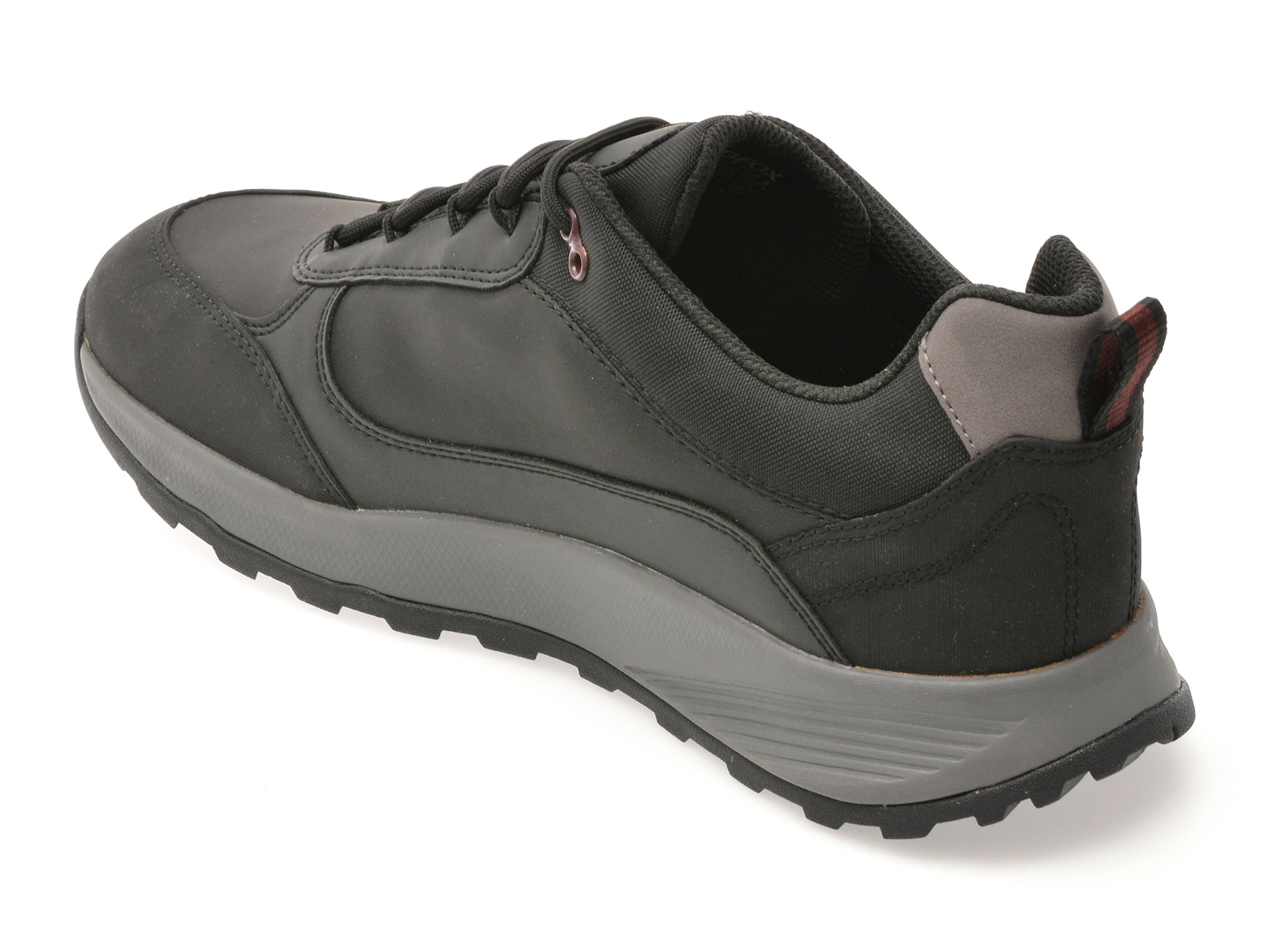 Pantofi sport GEOX negri, U55EZA, din piele ecologica