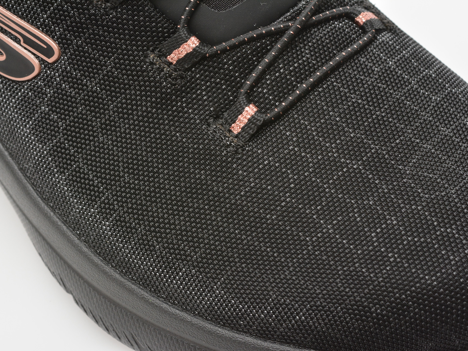 Pantofi sport SKECHERS negri, SUMMITS, din material textil