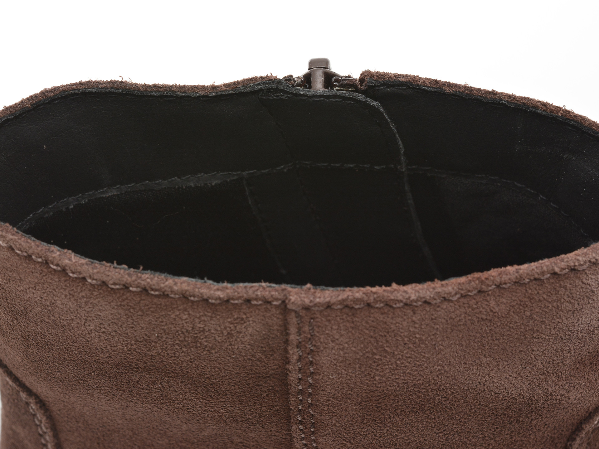 Ghete GEOX maro, D56WYH, din piele intoarsa