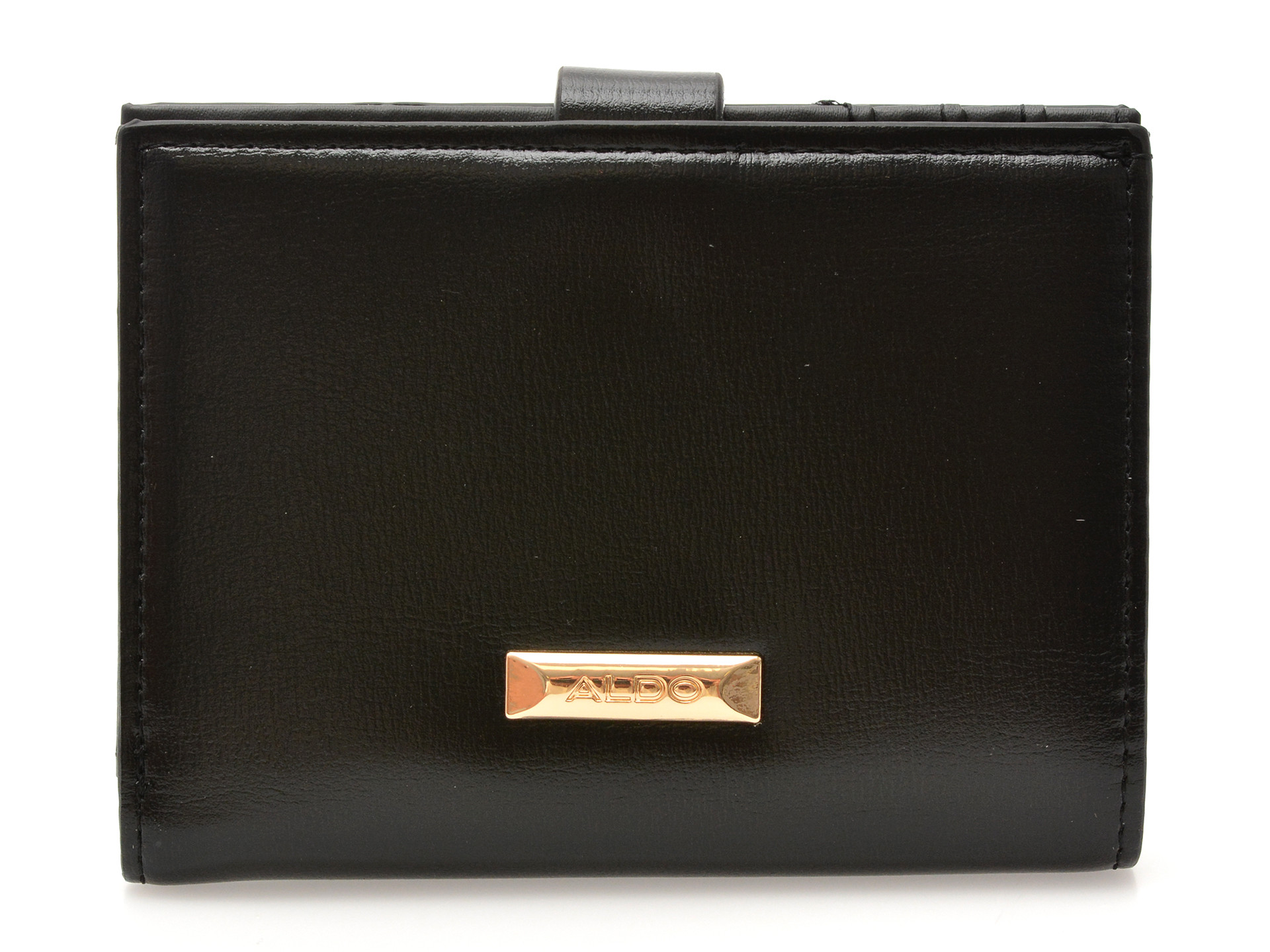 Portofel ALDO negru, VALANAGYN 001, din piele ecologica