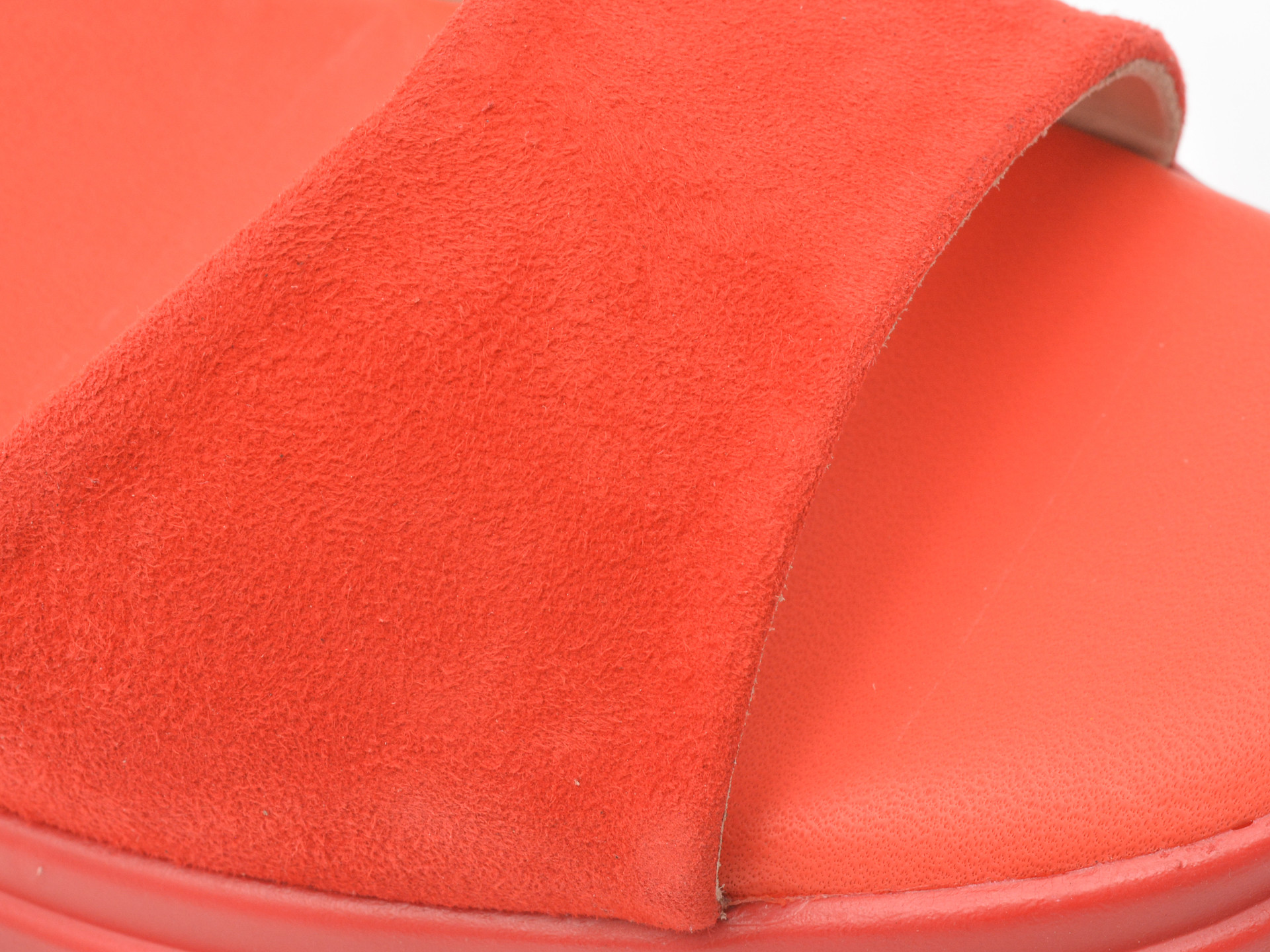 Sandale IMAGE rosii, 2978, din piele intoarsa