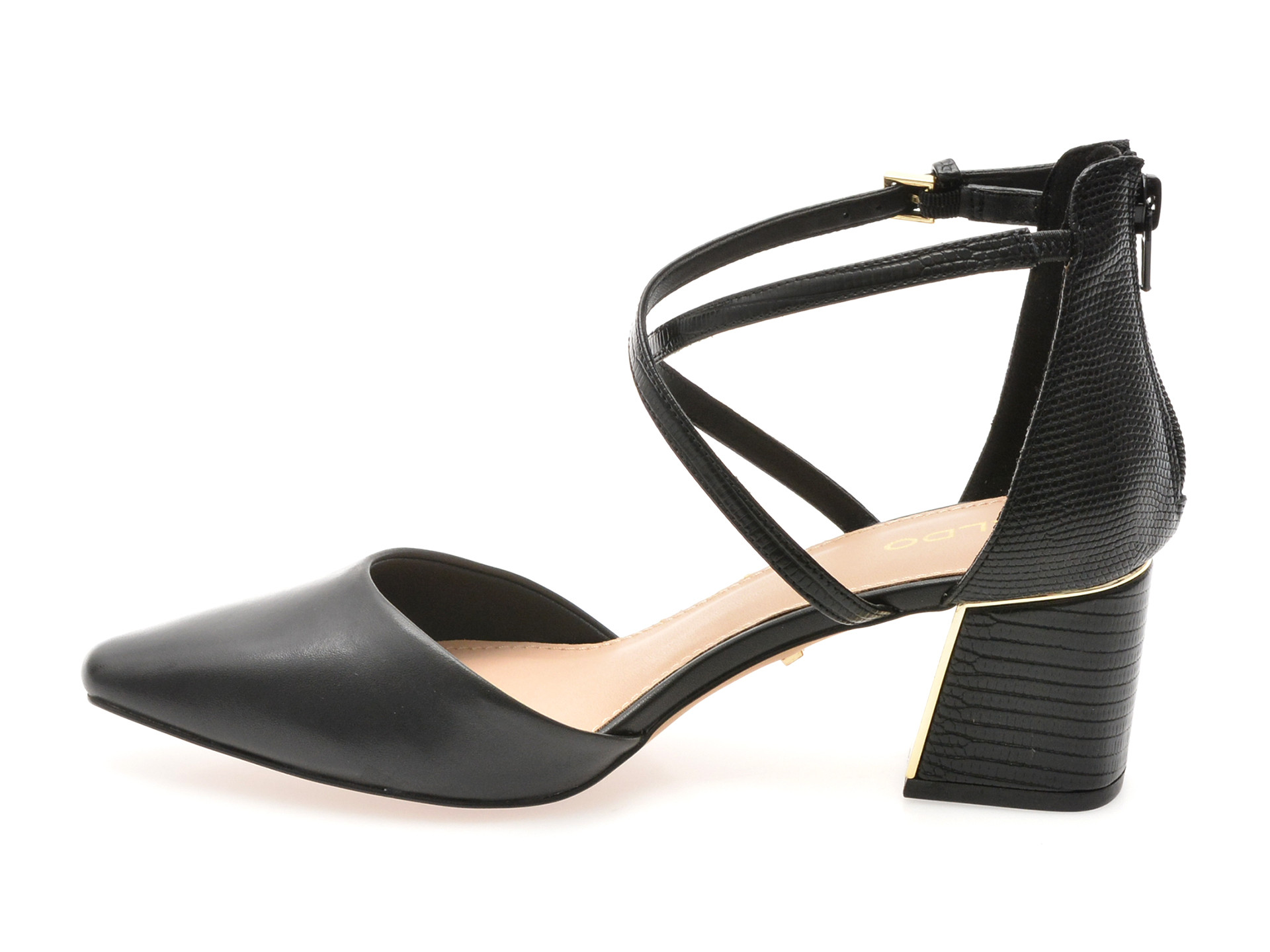 Pantofi eleganti ALDO negri, GRARWEN 001, din piele naturala