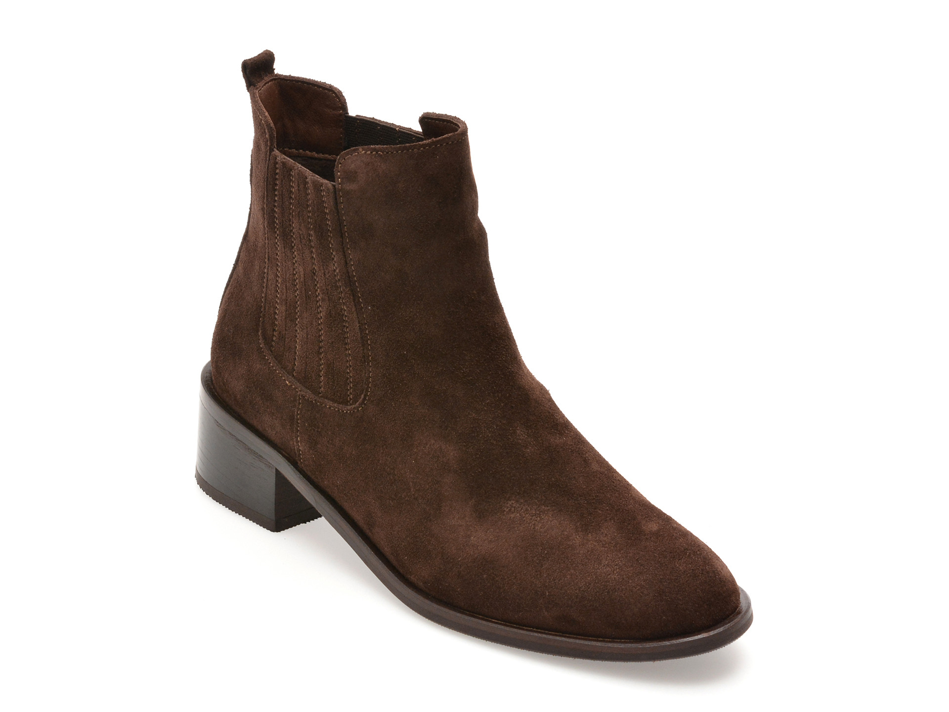 Ghete EPICA maro, 232080, din piele intoarsa