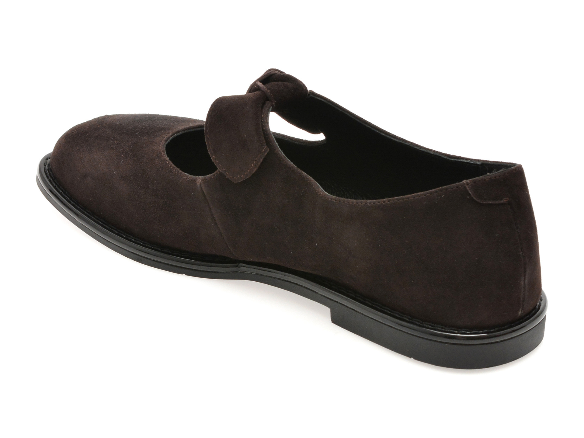 Pantofi EPICA maro, N731, din piele intoarsa