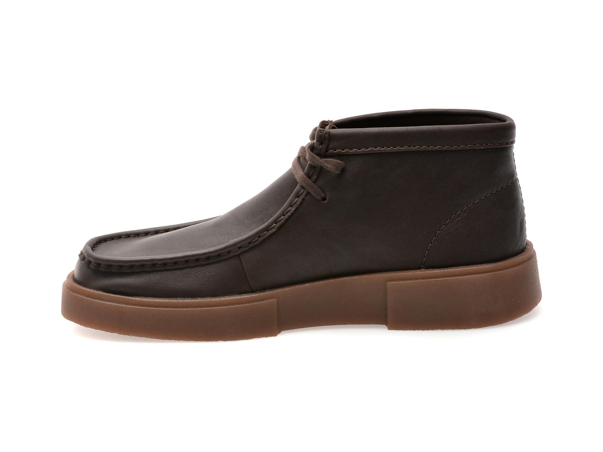 Ghete CLARKS maro, TORVIEW HI, din piele naturala