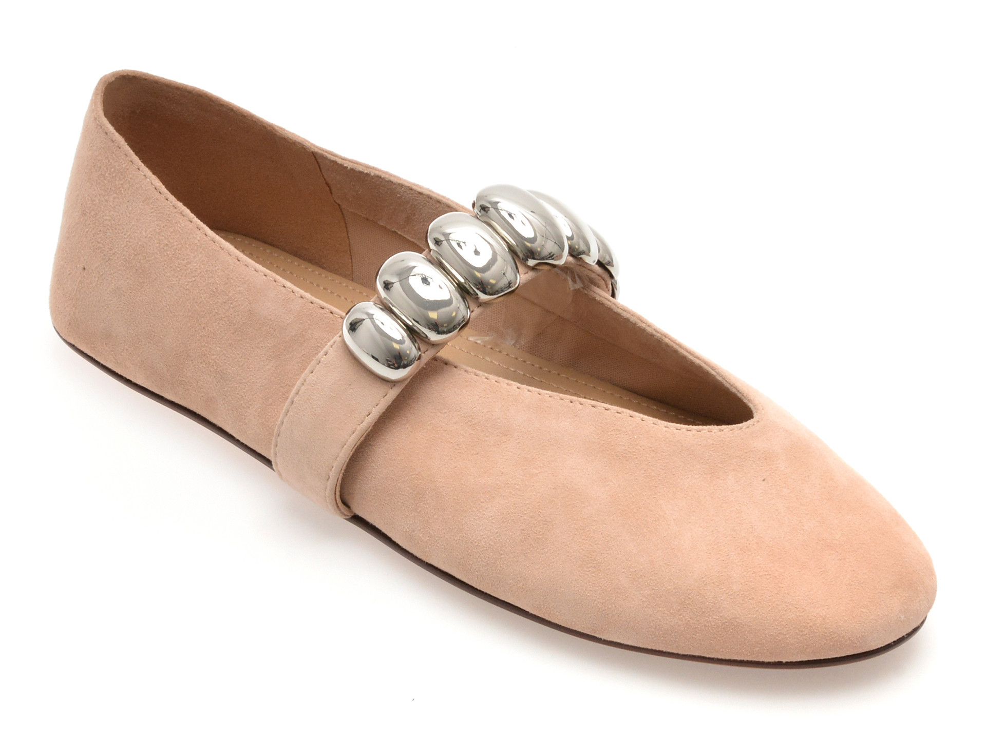 Balerini ALDO bej, FIGGIS 274, din piele intoarsa