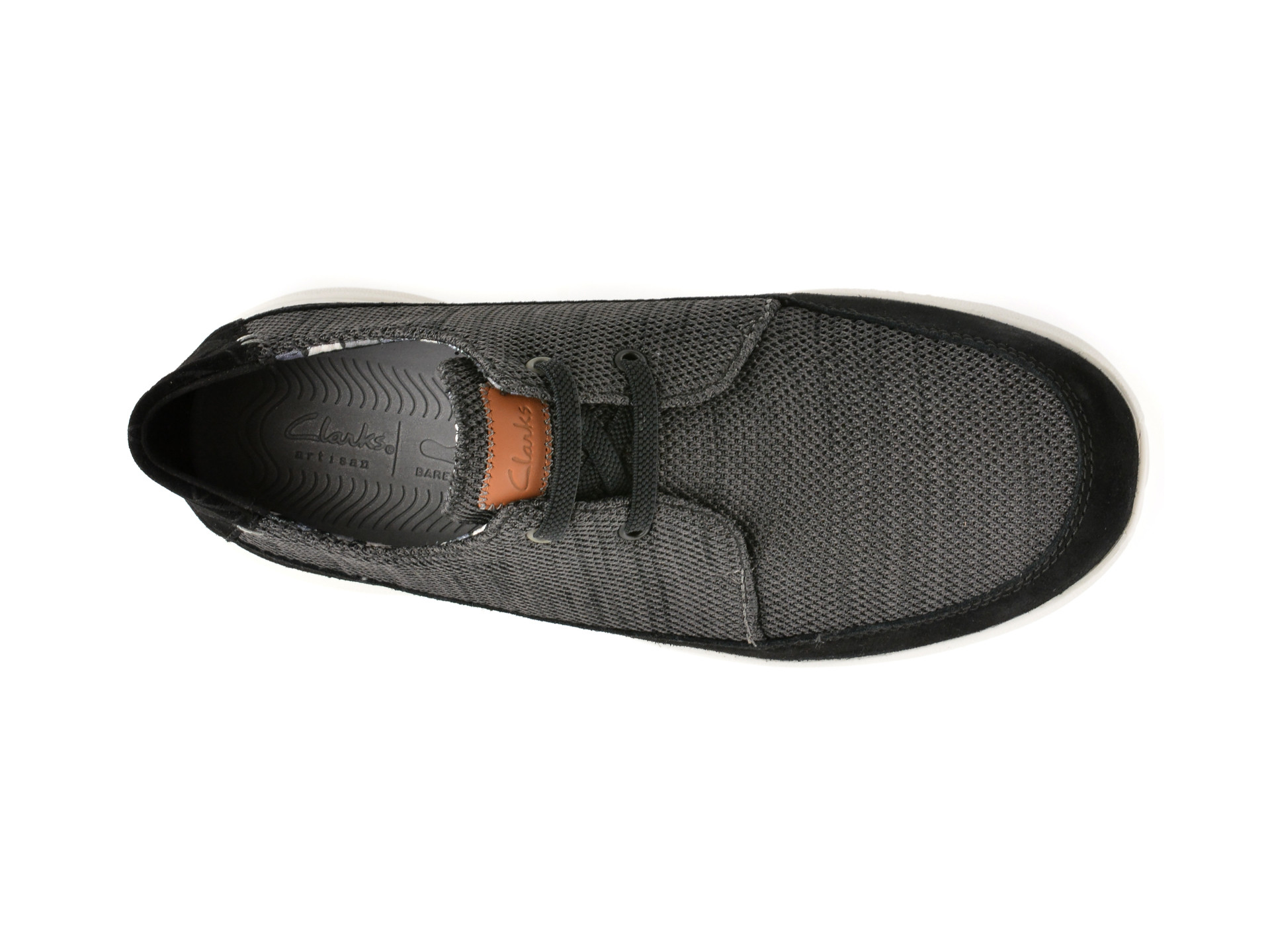 Pantofi sport CLARKS negri, EASEWAY LACE, din material textil