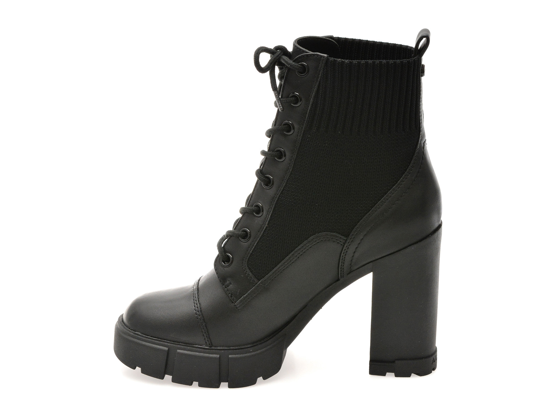 Ghete ALDO negre, REBEL 001, din piele naturala