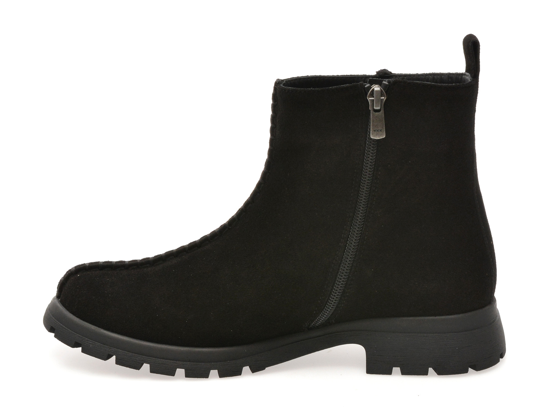 Ghete IMAGE negre, 208300, din piele intoarsa