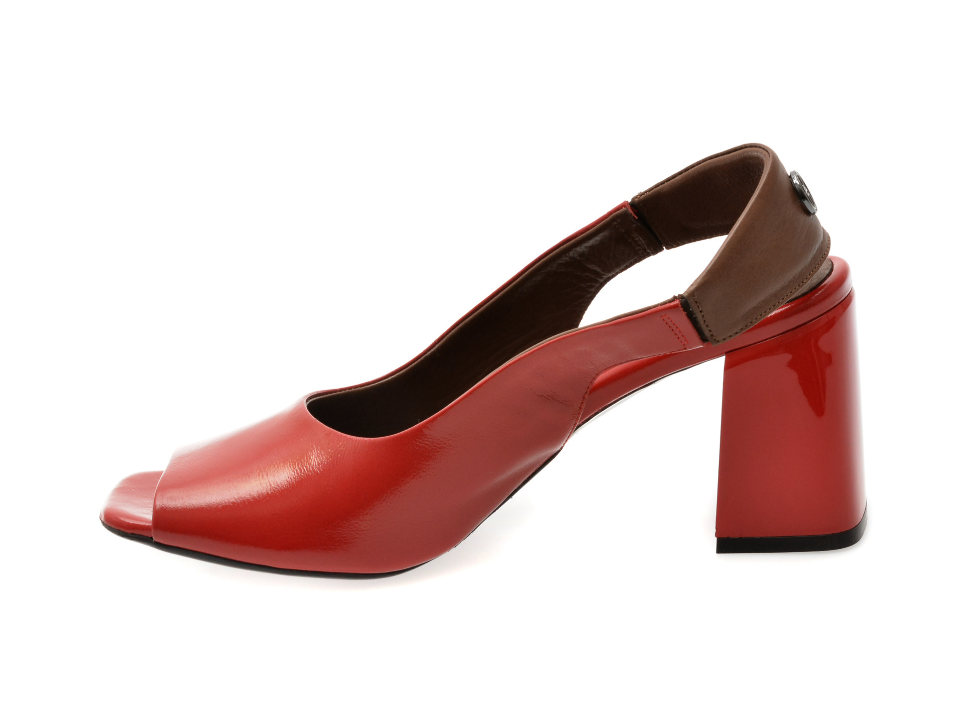 Sandale EPICA rosii, 532258, din piele naturala lacuita