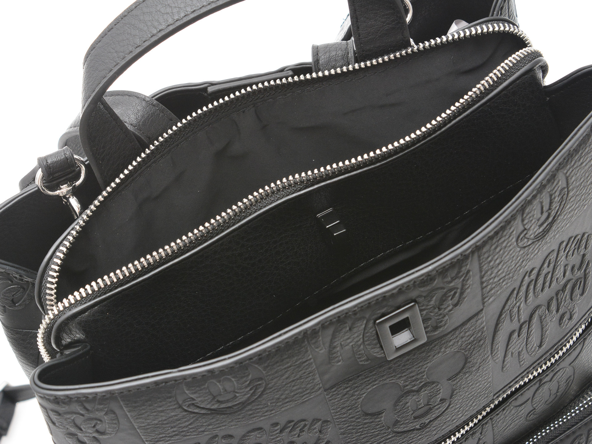 Geanta DESIGUAL negru, WAKP02, din piele ecologica