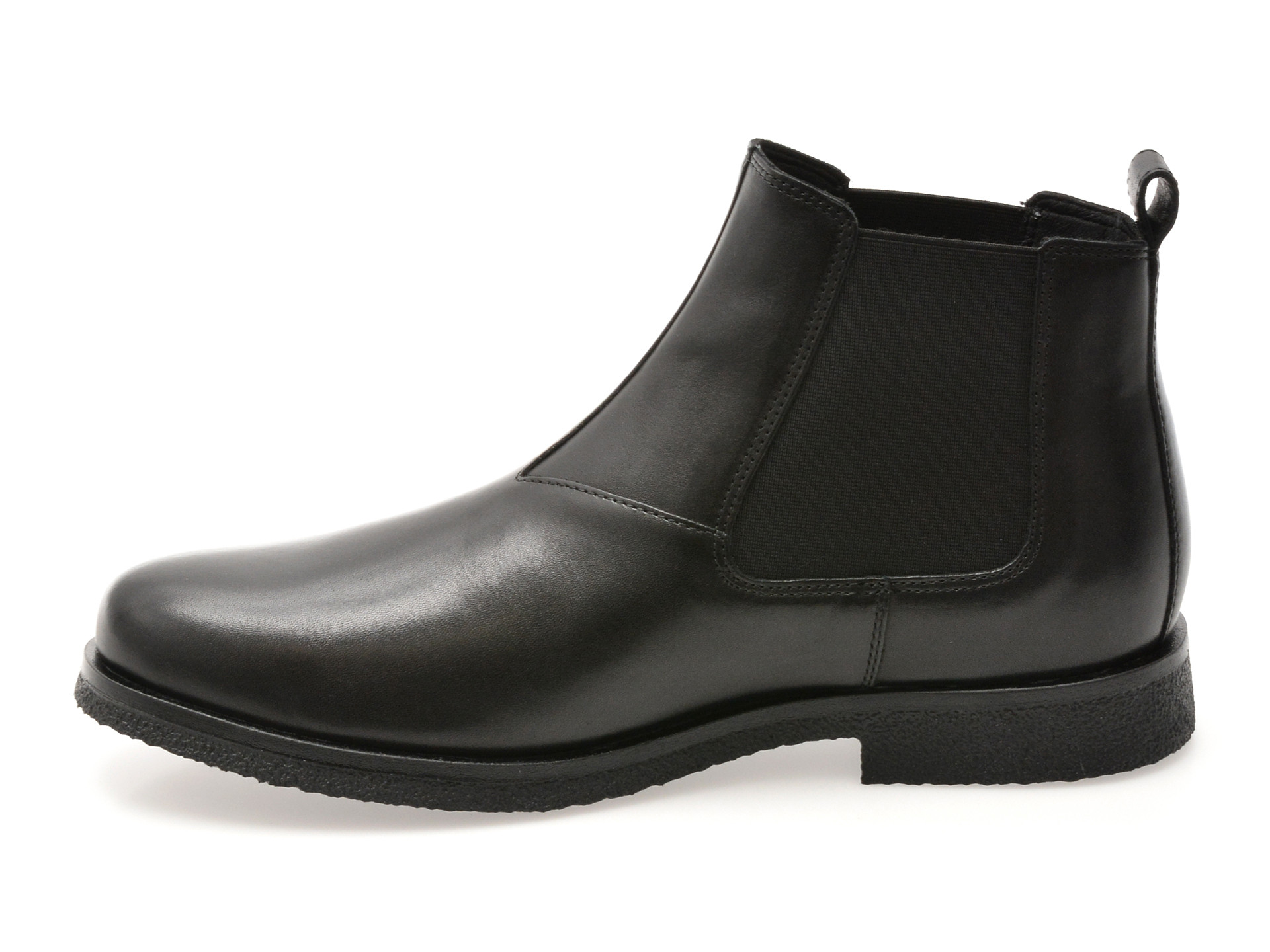 Ghete GEOX negre, U2658A, din piele naturala