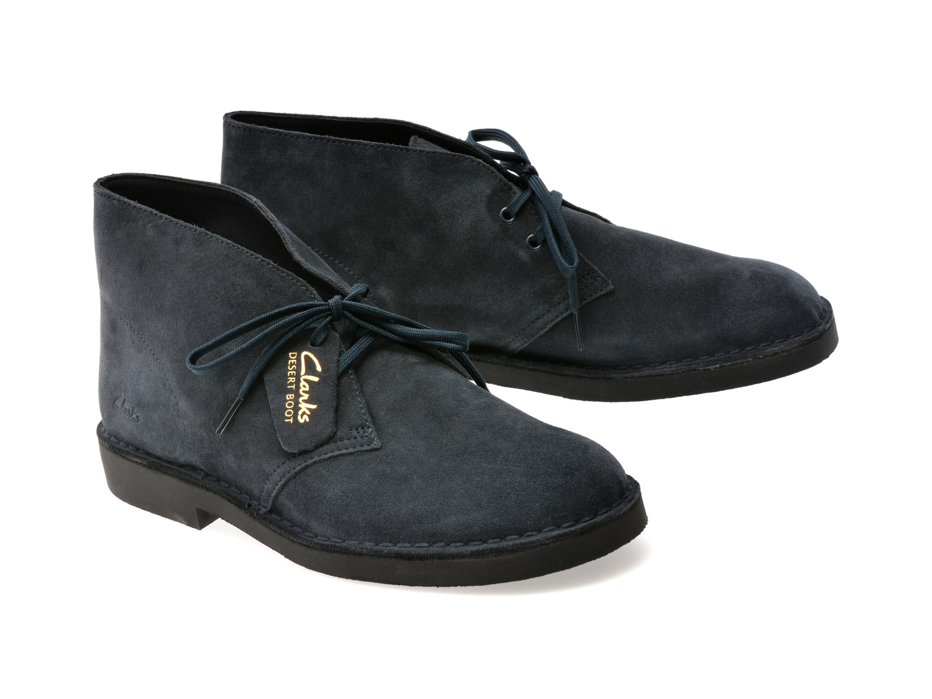 Ghete CLARKS bleumarin, DESERT BT EVO, din piele intoarsa