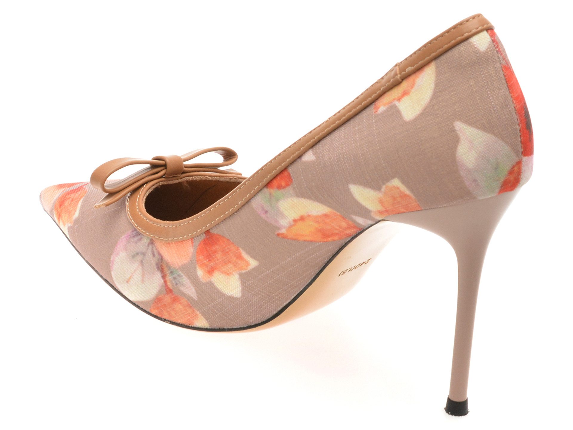 Pantofi eleganti EPICA maro, A2273, din material textil