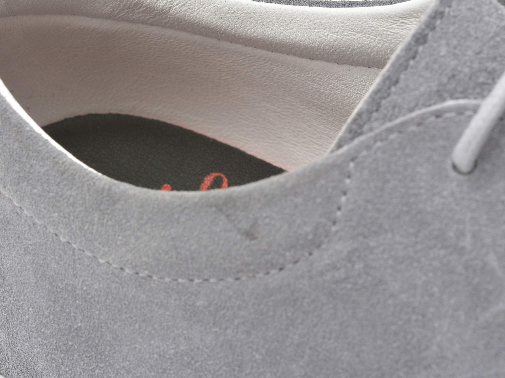 Pantofi OTTER gri, 3752, din piele intoarsa