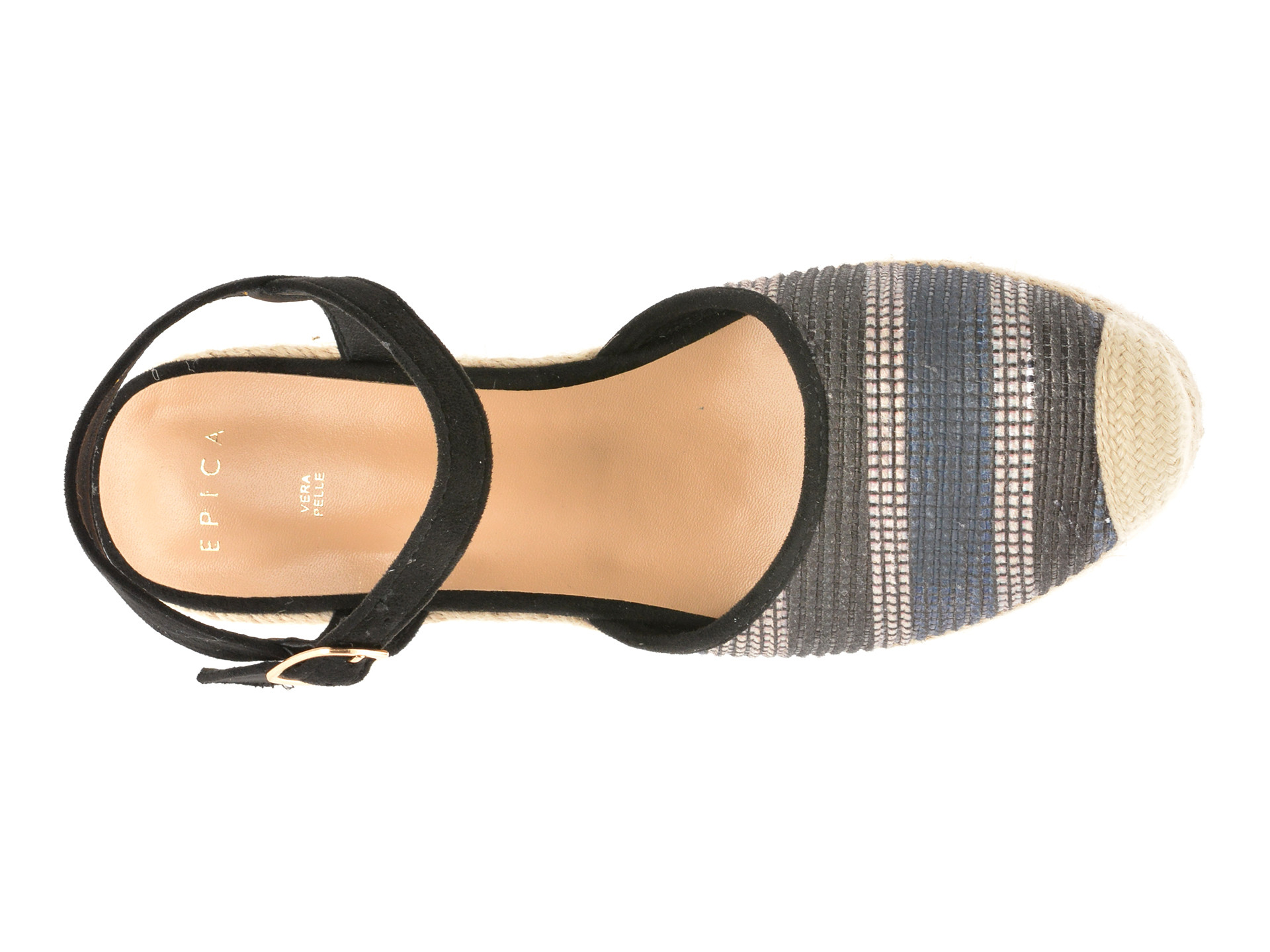 Pantofi EPICA negri, 82914, din piele ecologica