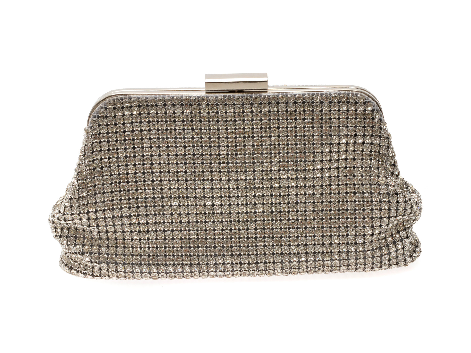 Geanta EPICA argintie, 8004, din material textil