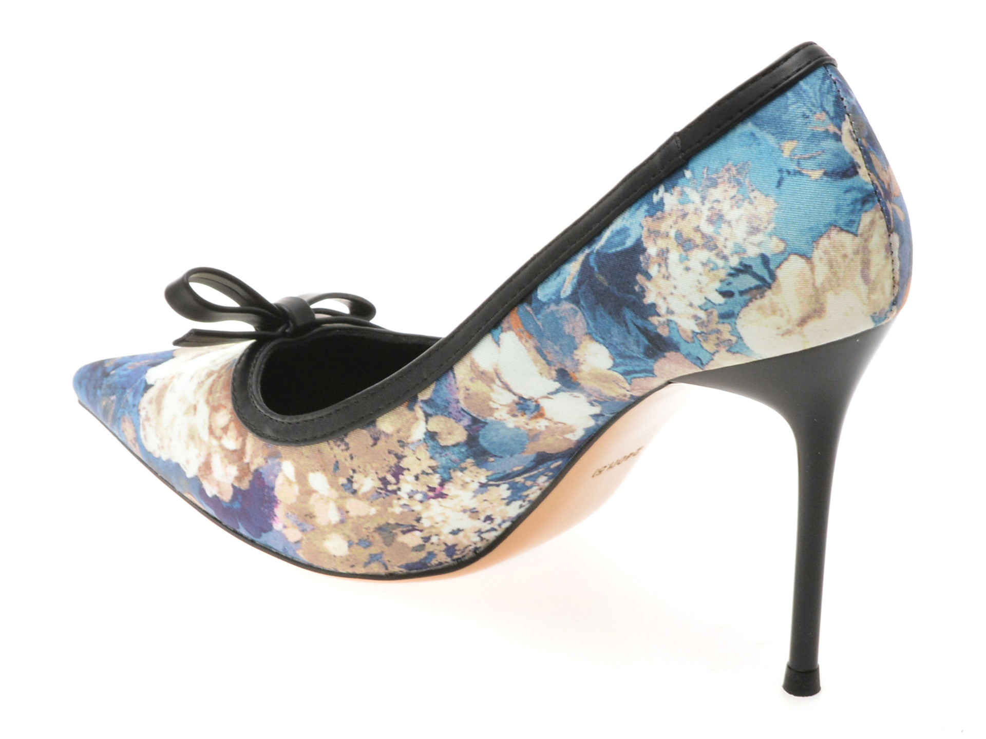 Pantofi eleganti EPICA negri, A2273, din material textil