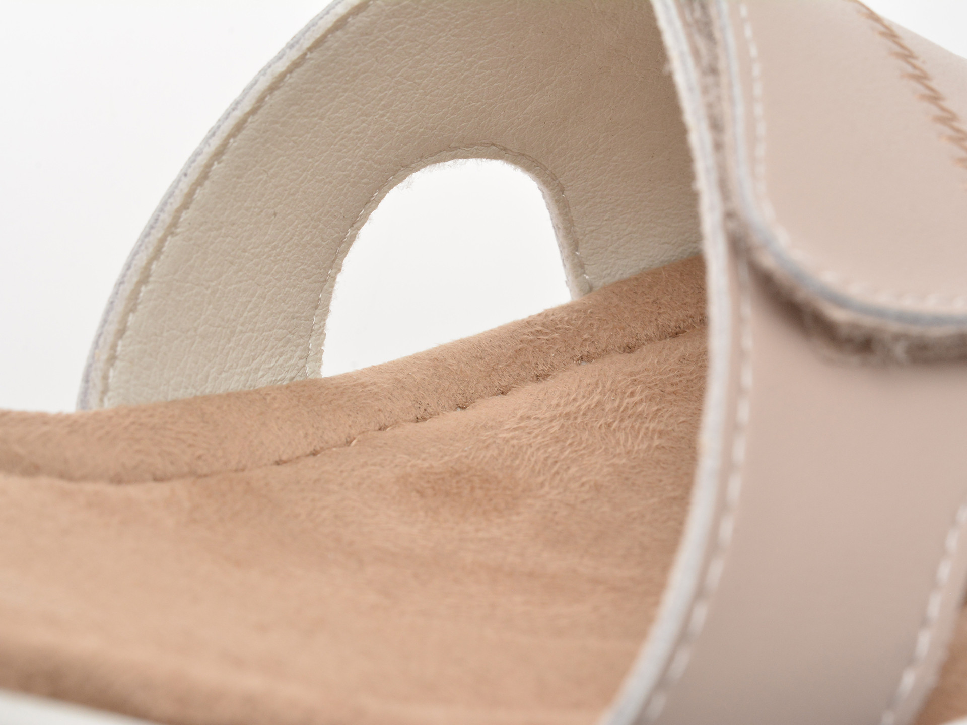 Sandale IMAGE albe, 1152H16, din piele naturala