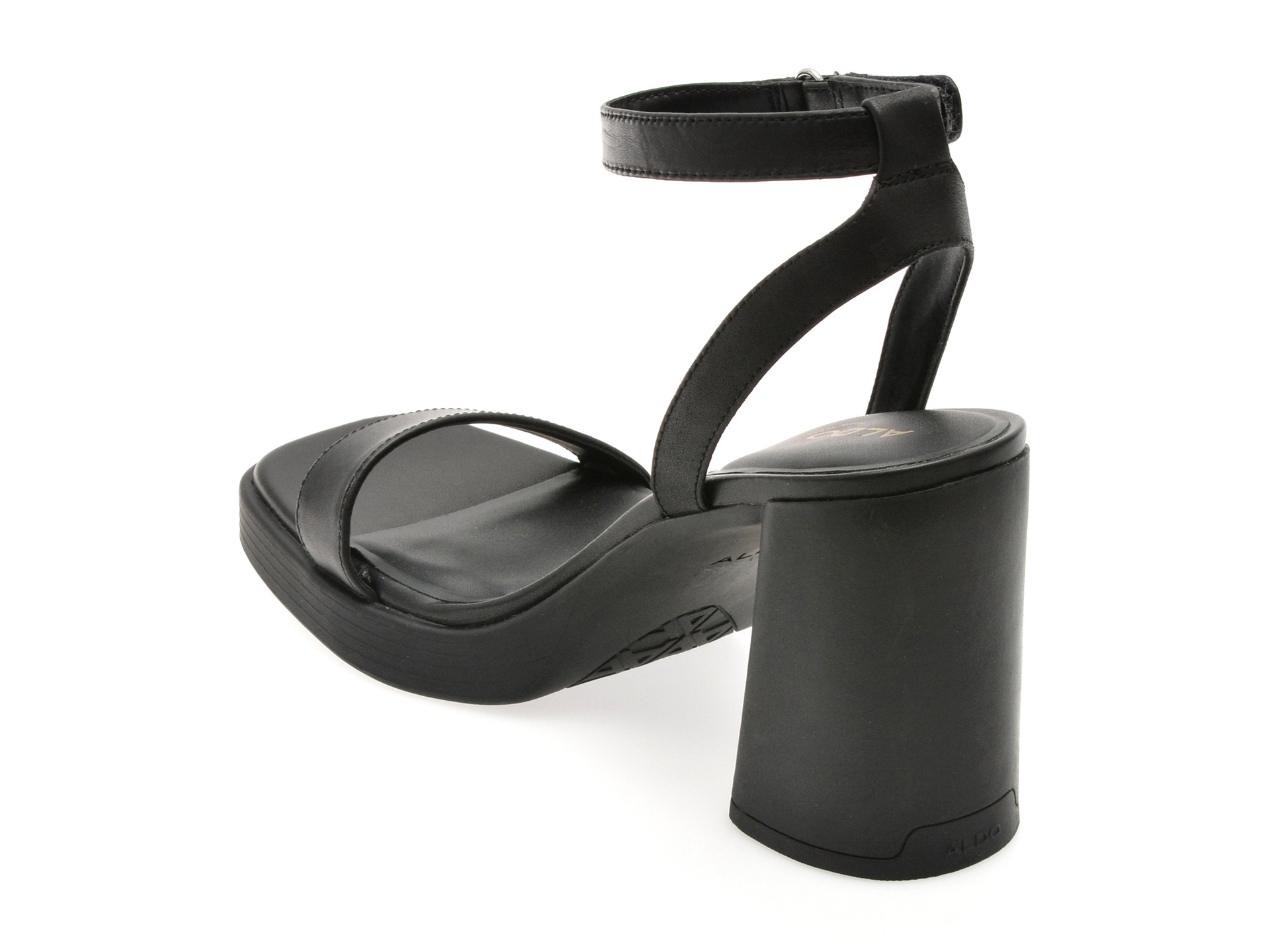Sandale ALDO negre, BERADE 001, din piele naturala