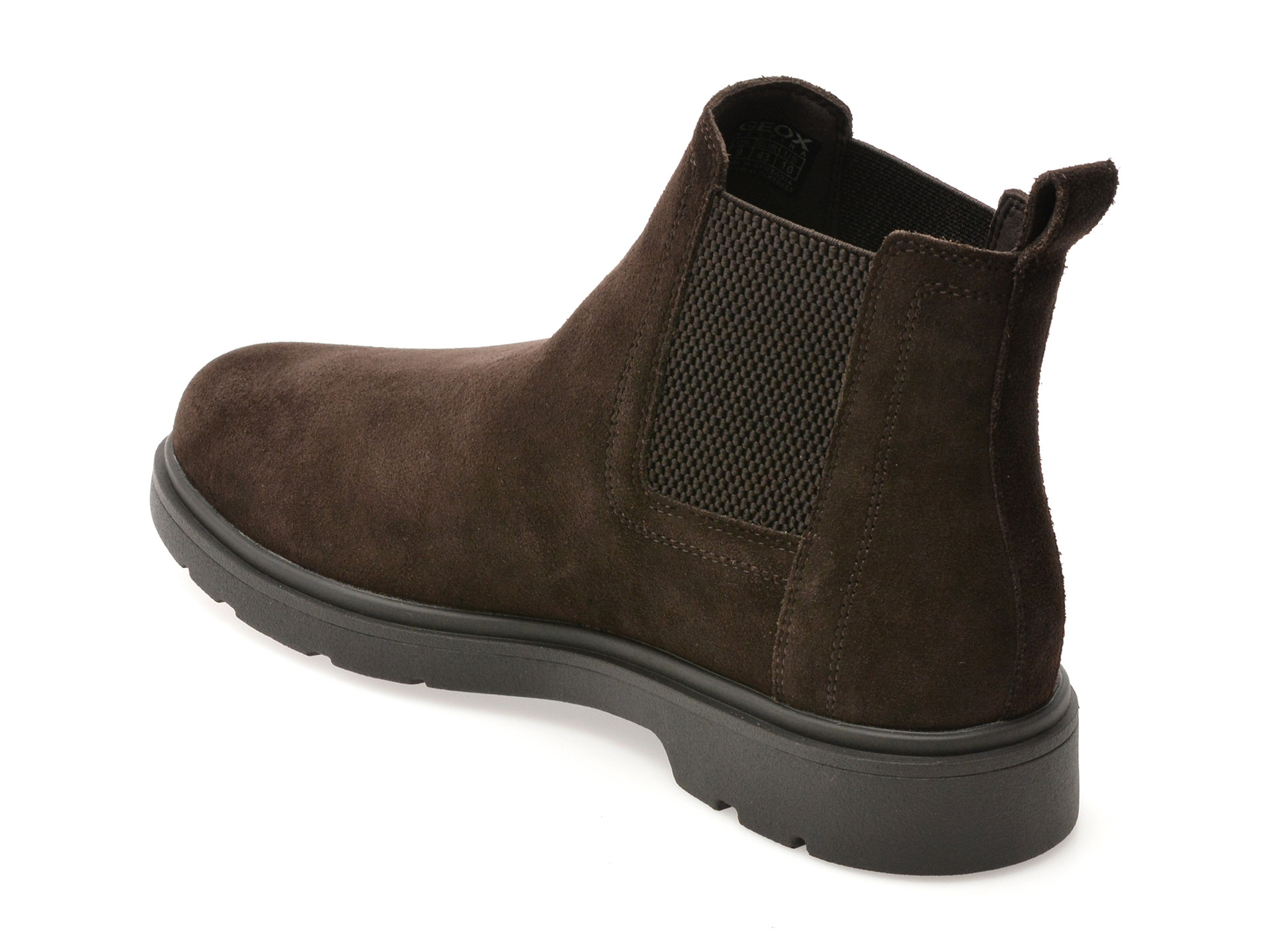 Ghete GEOX maro, U36D1C, din piele intoarsa