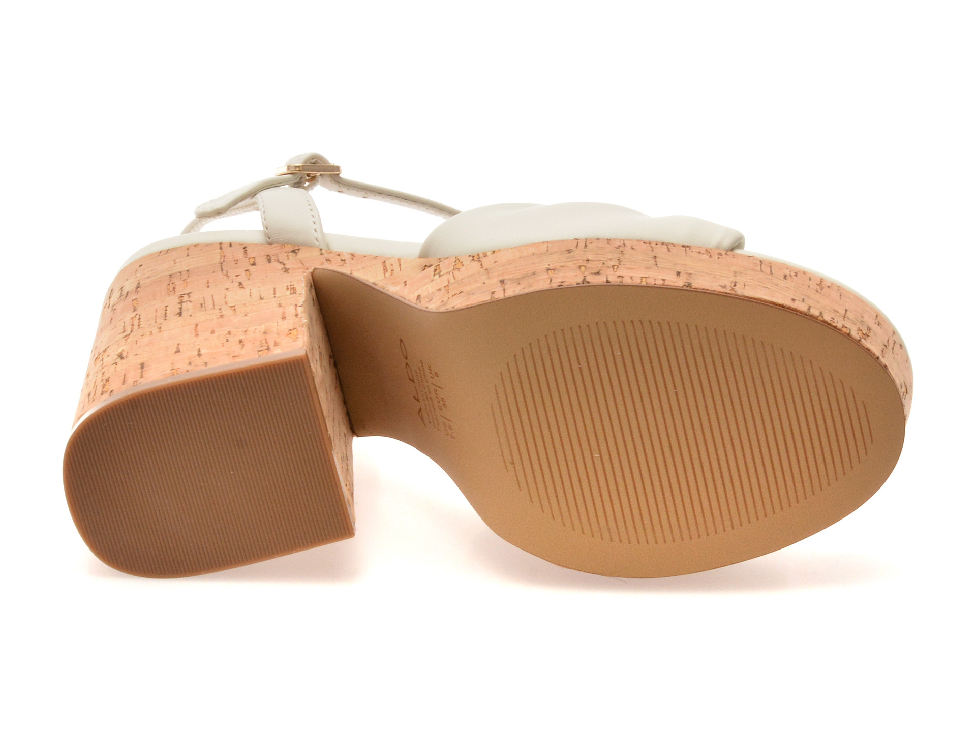 Sandale ALDO albe, ULIALDAN 121, din piele ecologica