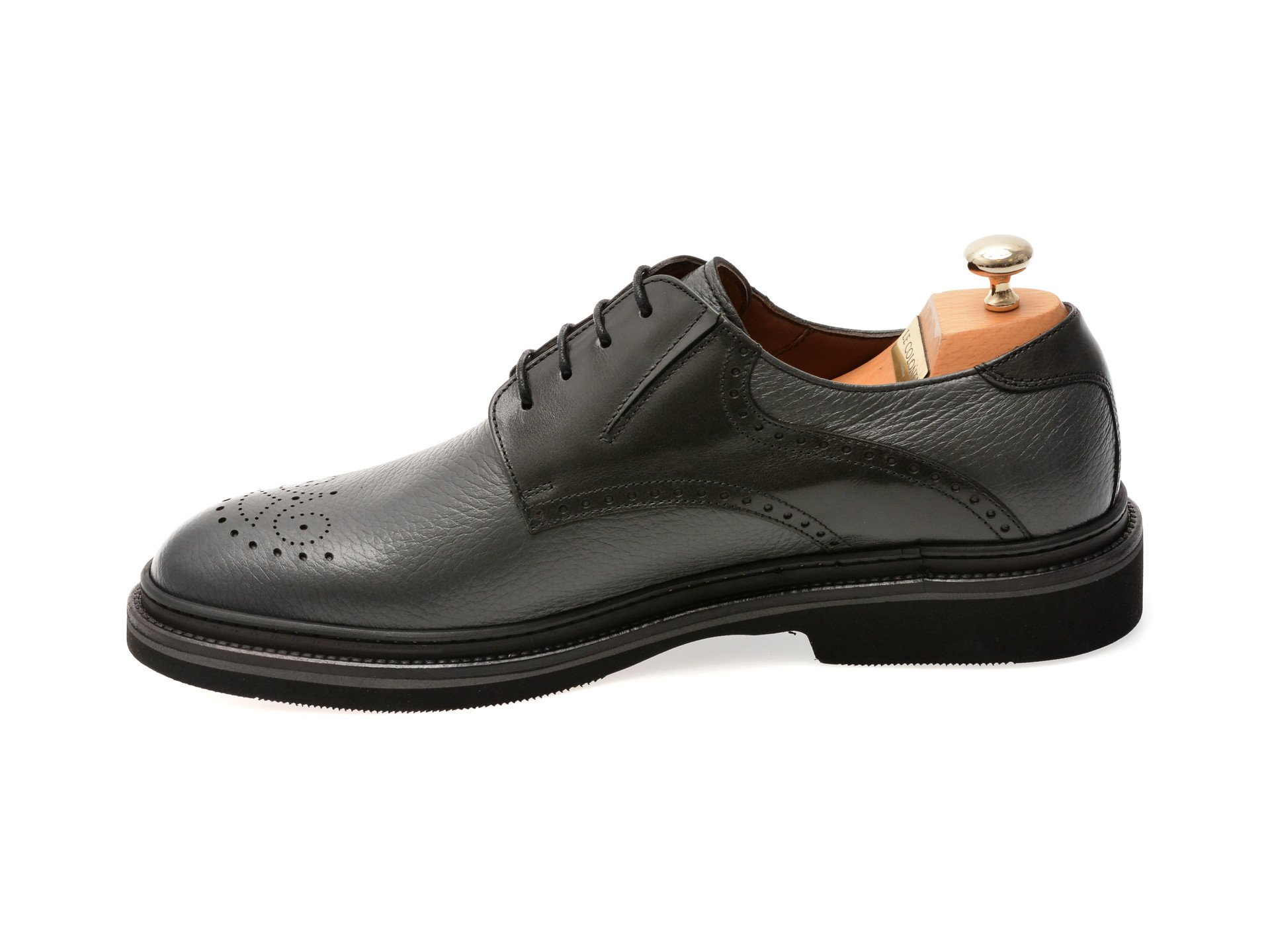 Pantofi eleganti LE COLONEL gri, 61722, din piele naturala