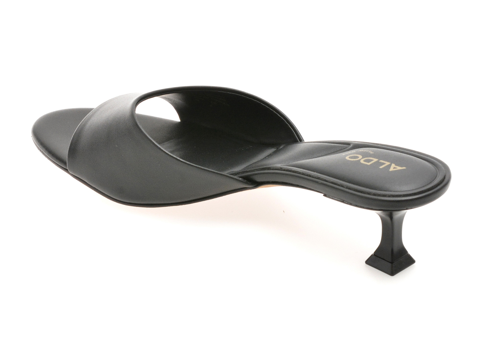 Papuci ALDO negri, DELPHINIA 001, din piele ecologica