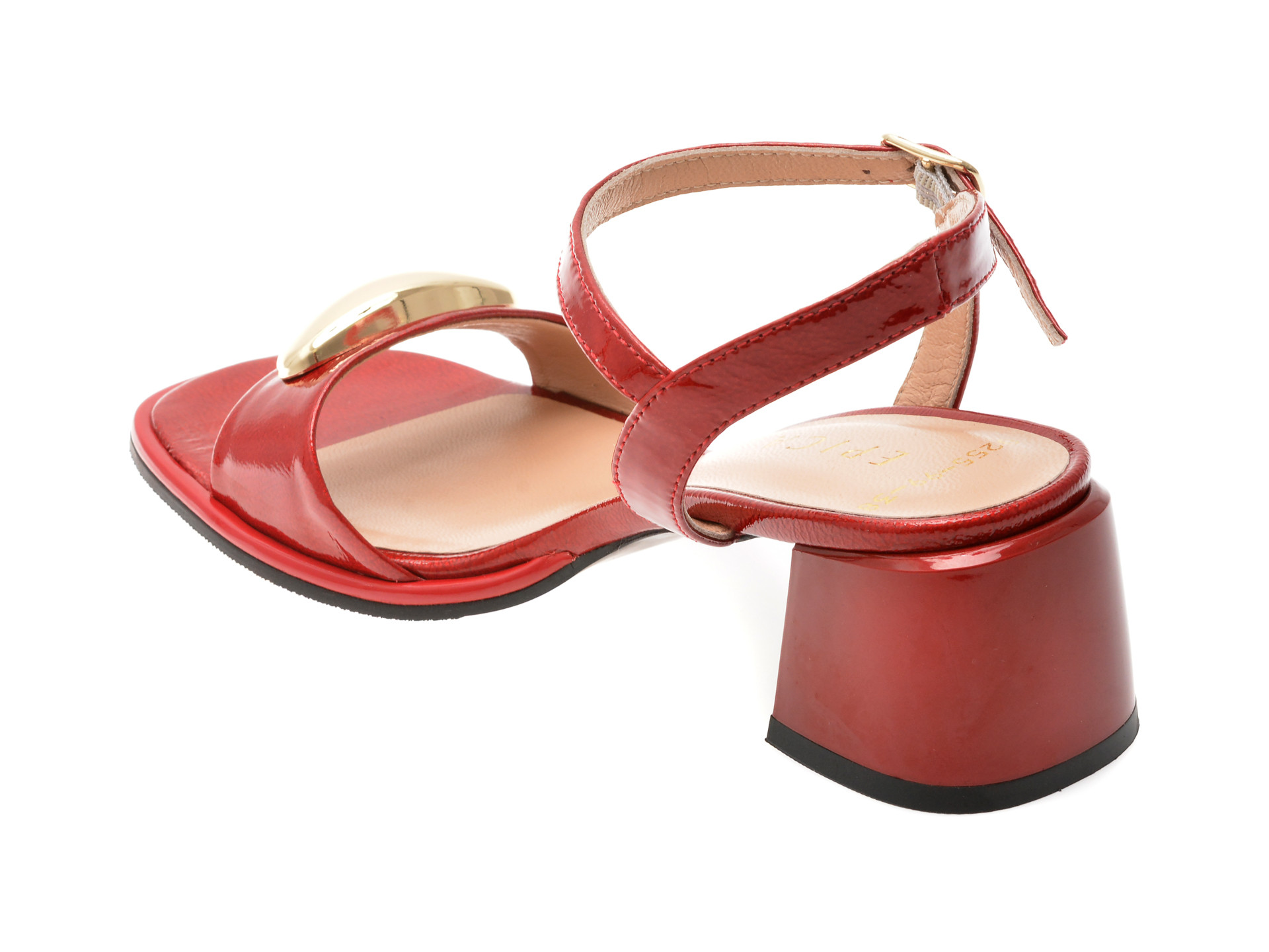 Sandale epica rosii 6020255 din piele naturala lacuita