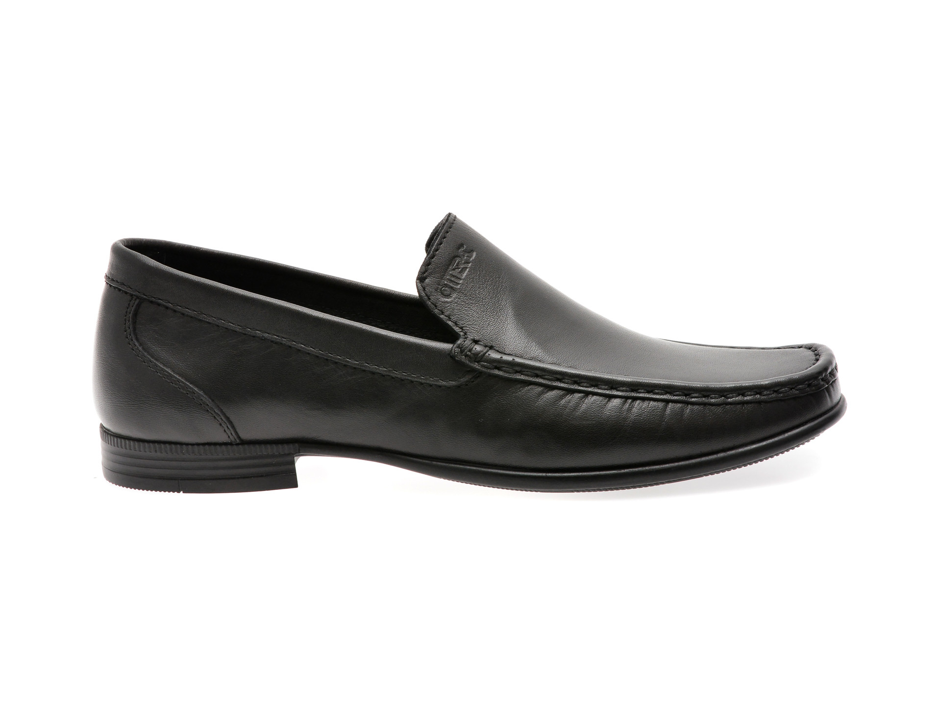 Mocasini OTTER negri, 1749, din piele naturala