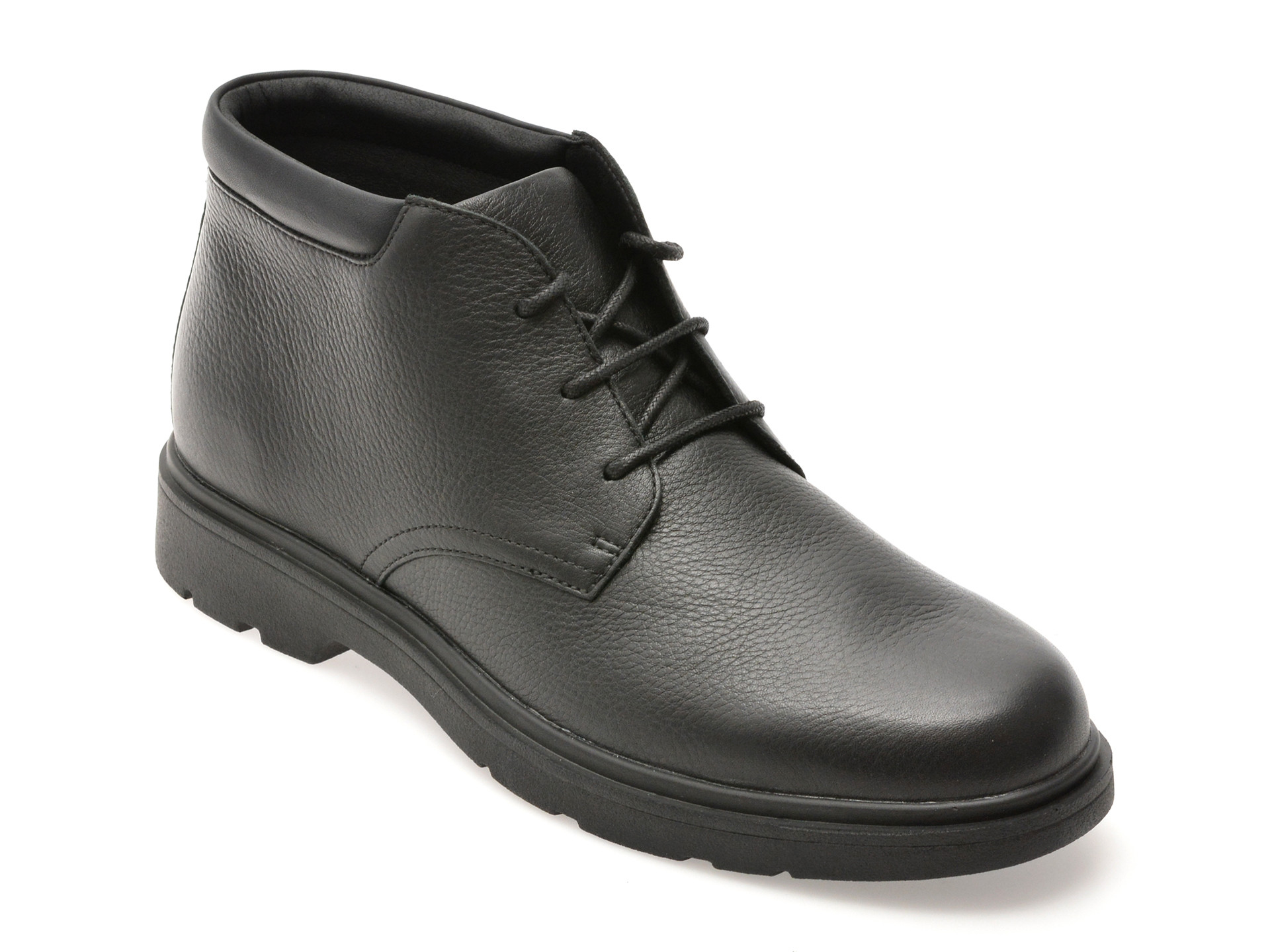 Ghete GEOX negre, U36D1B, din piele naturala