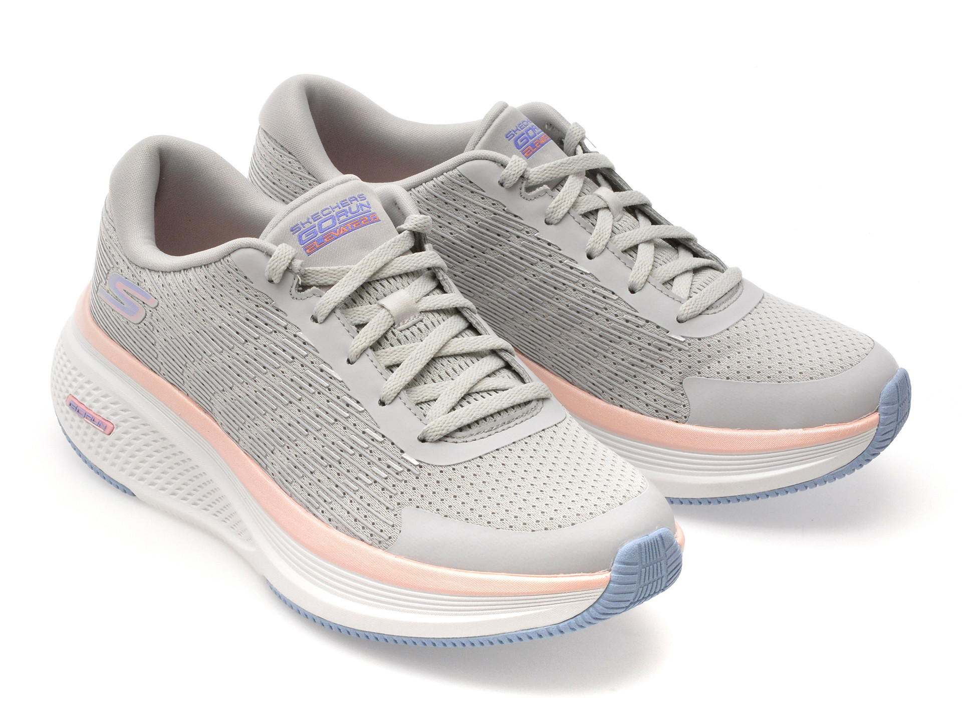 Pantofi sport SKECHERS gri, GO RUN ELEVATE 2.0, din material textil