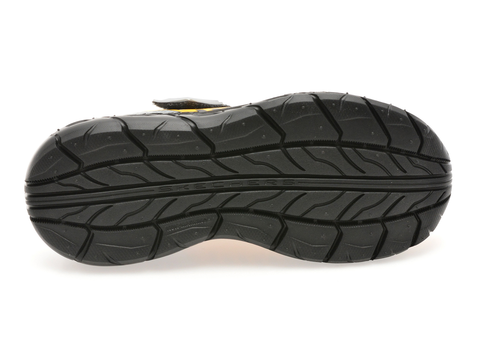 Pantofi sport SKECHERS galbeni, SKECH TRACKS, din material textil