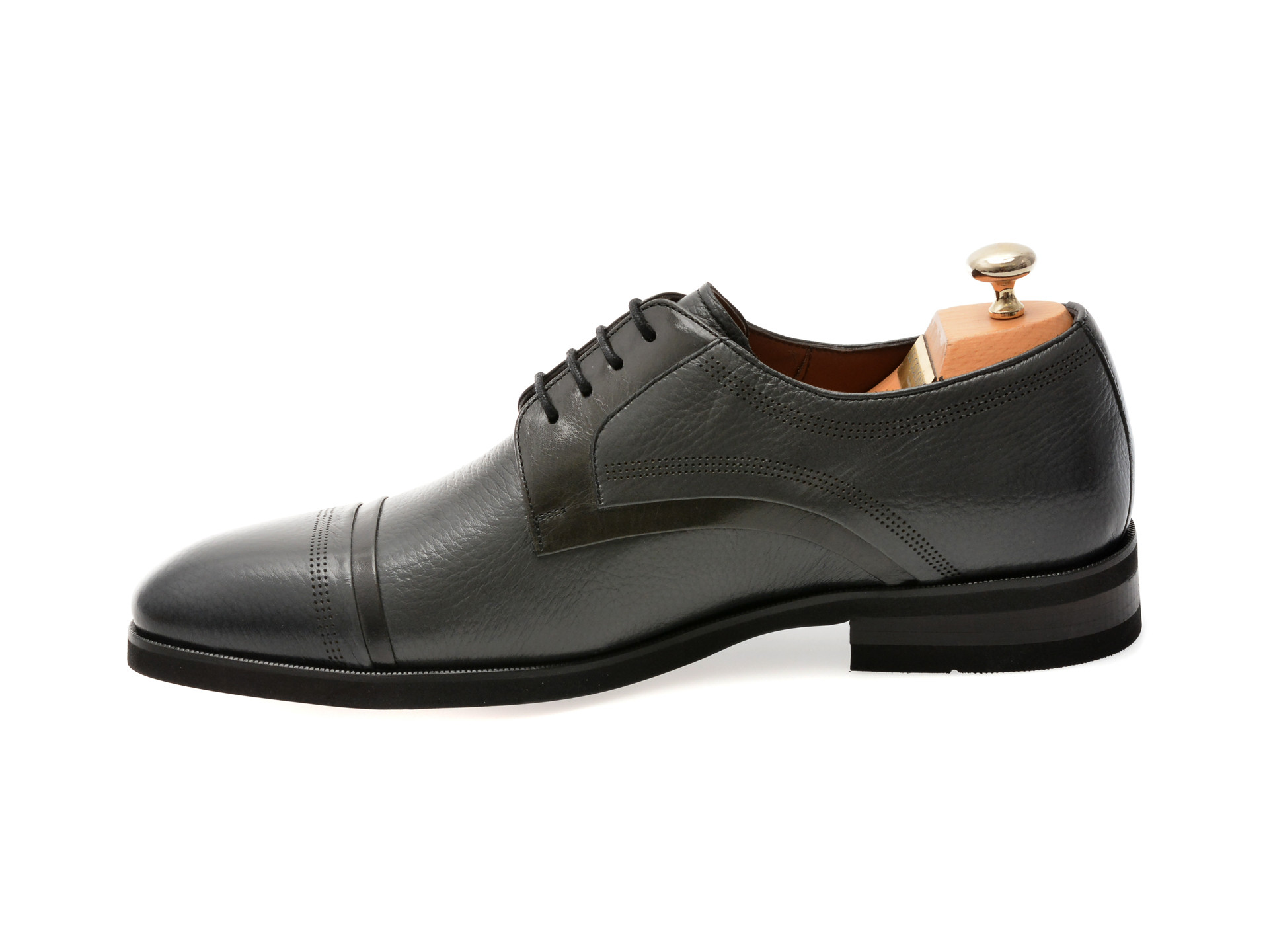 Pantofi eleganti LE COLONEL gri, 48470, din piele naturala