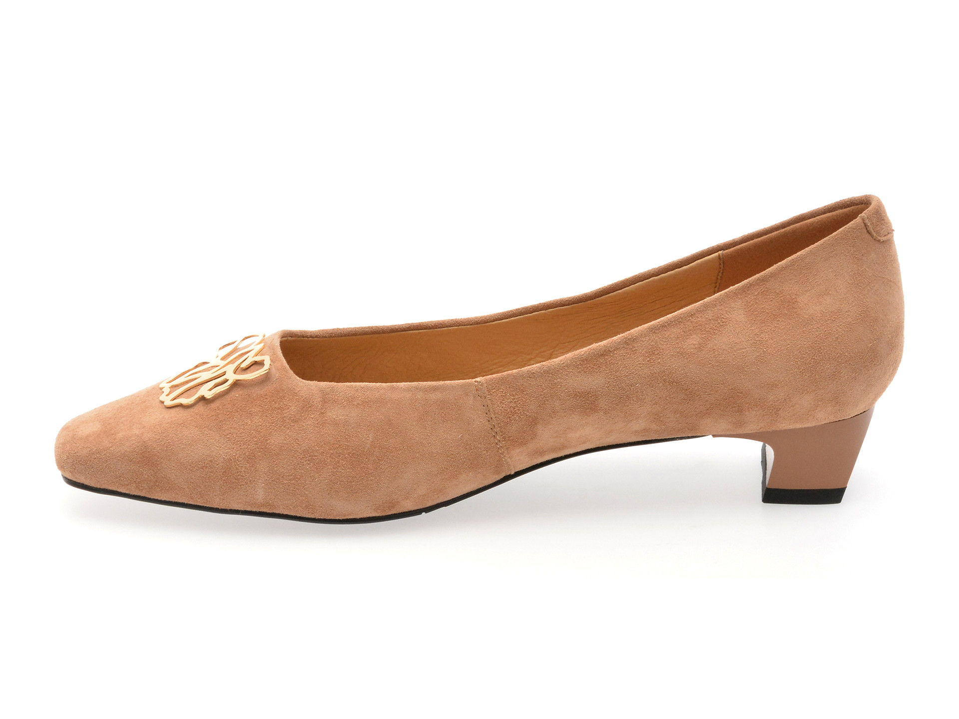 Balerini EPICA maro, 502807, din piele intoarsa