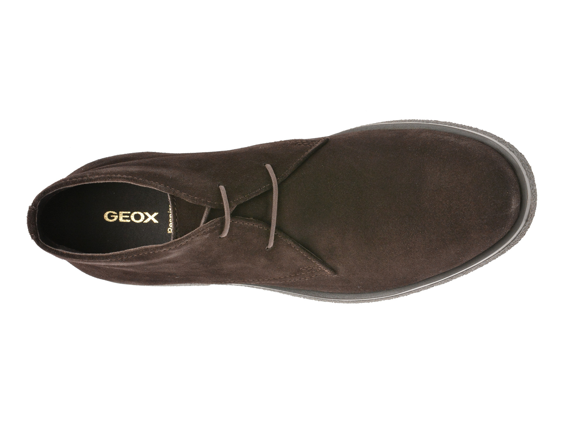 Ghete GEOX maro, U0458A, din piele intoarsa