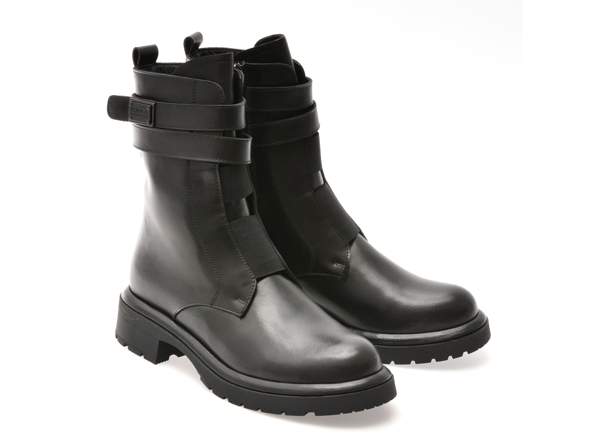 Ghete EPICA negre, 1504255, din piele naturala