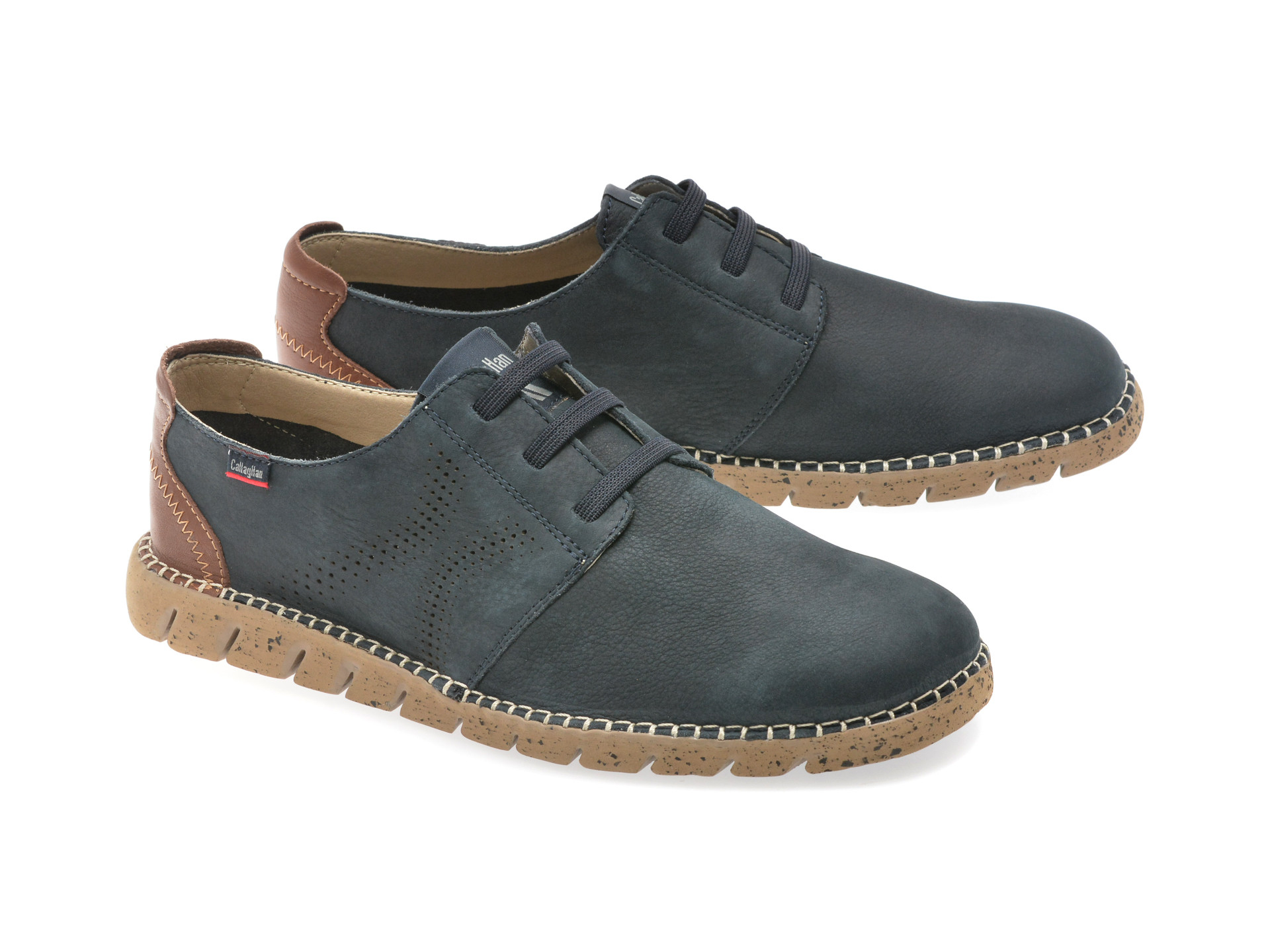 Pantofi CALLAGHAN albastri, 43200, din piele naturala