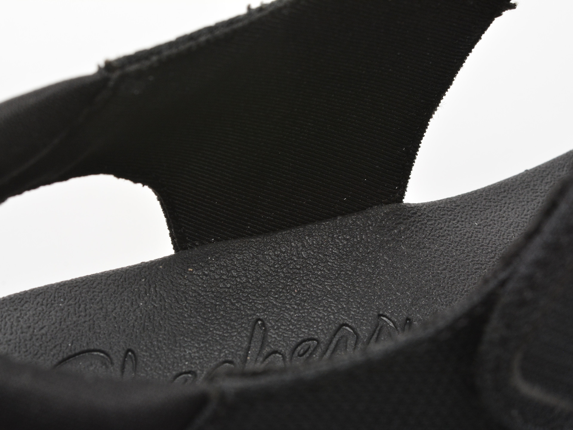 Sandale SKECHERS negre, D LUX WALKER, din material textil