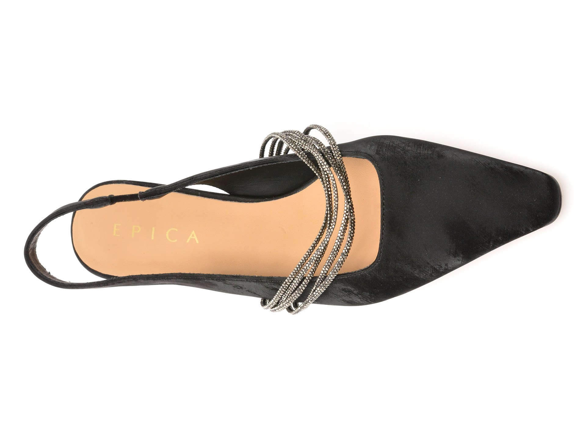 Pantofi eleganti EPICA negri, 26V2266, din piele ecologica