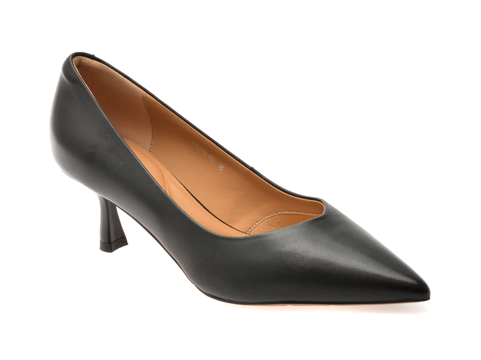 Pantofi eleganti EPICA negri, D05555, din piele naturala