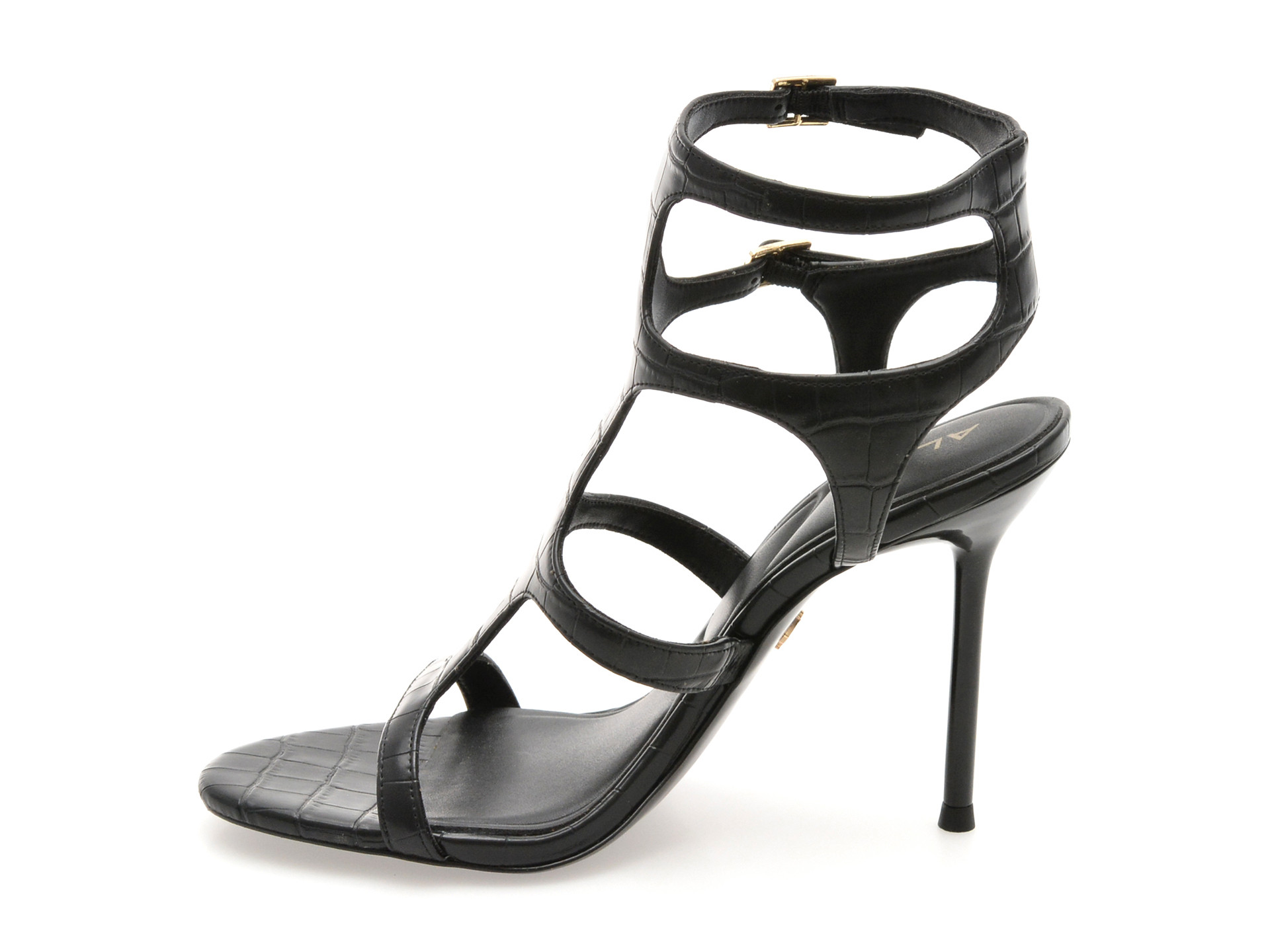 Sandale elegante ALDO negre, QUINTINA 001, din piele ecologica