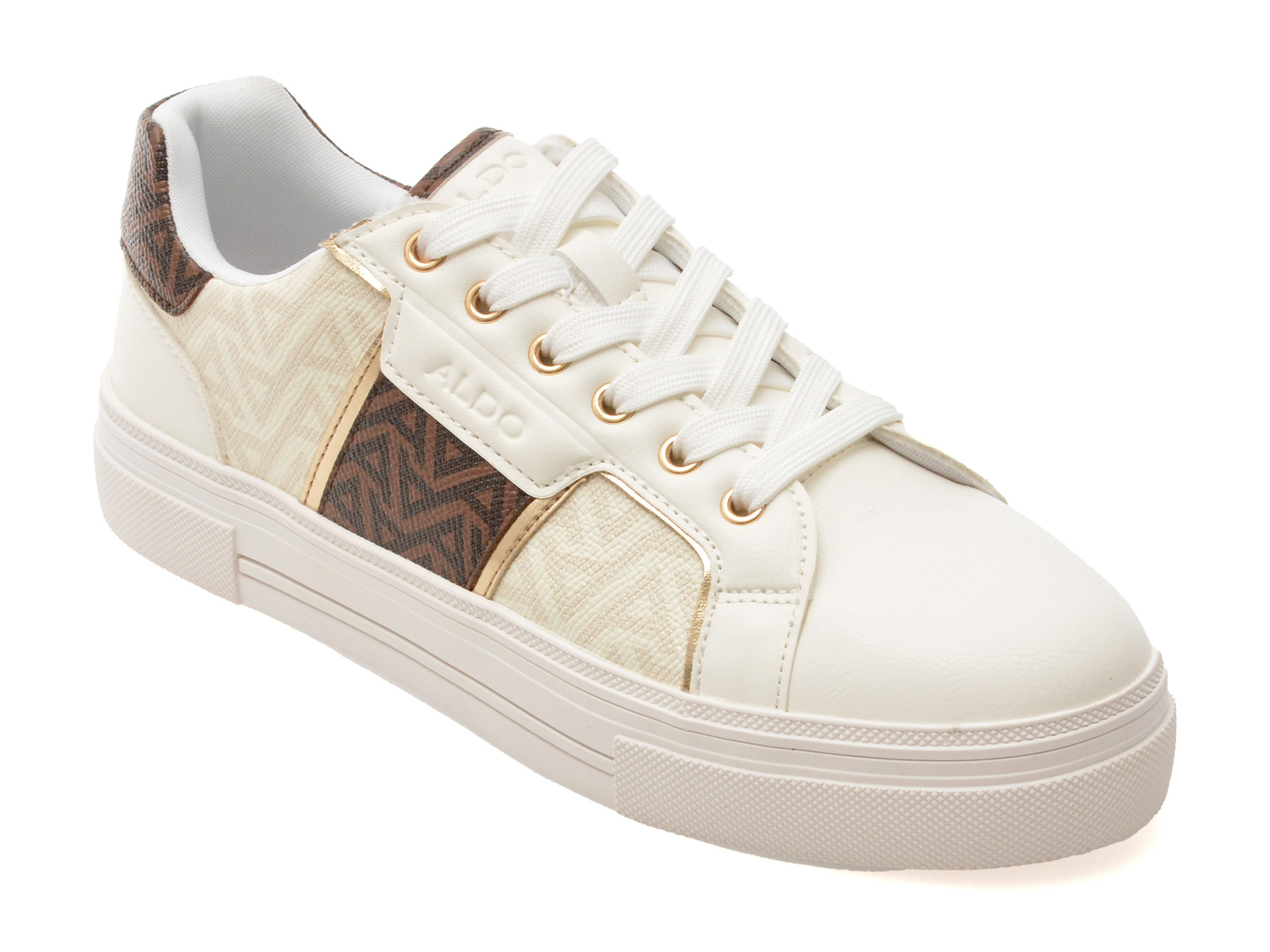 Pantofi sport ALDO albi, BERENTERIEL 125, din piele ecologica