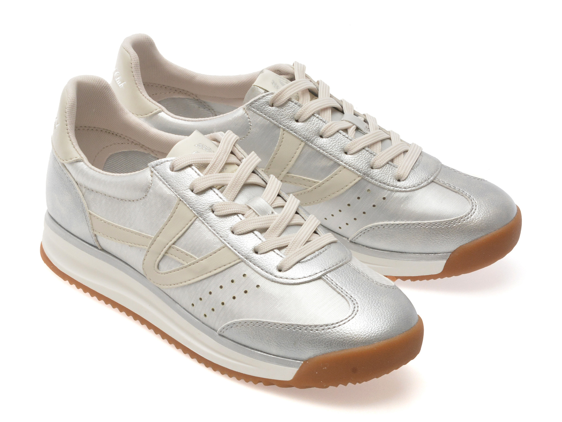 Pantofi sport ALDO argintii, STEPCOUNT 040, din material textil