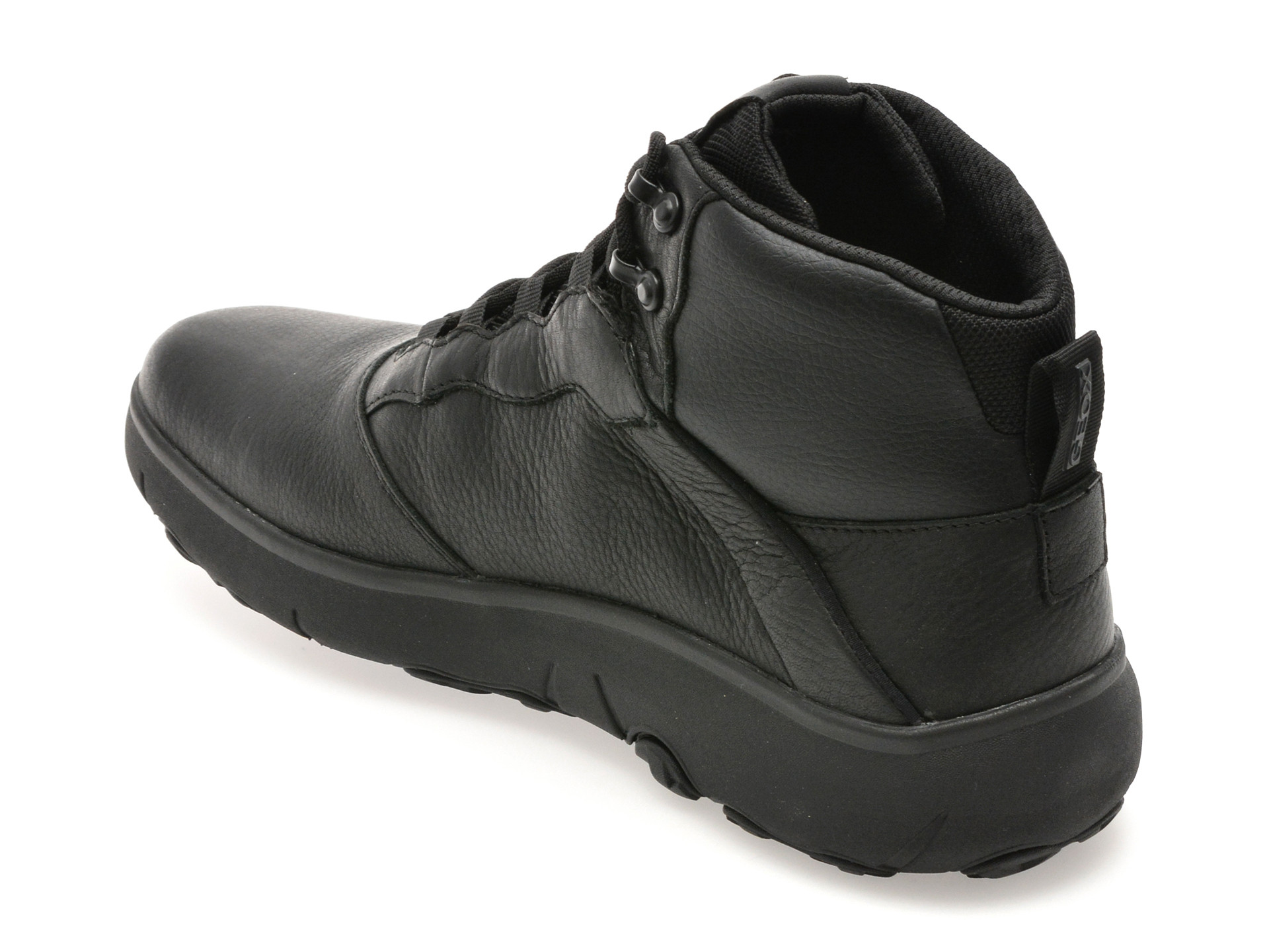 Ghete GEOX negre, U46HFB, din piele naturala