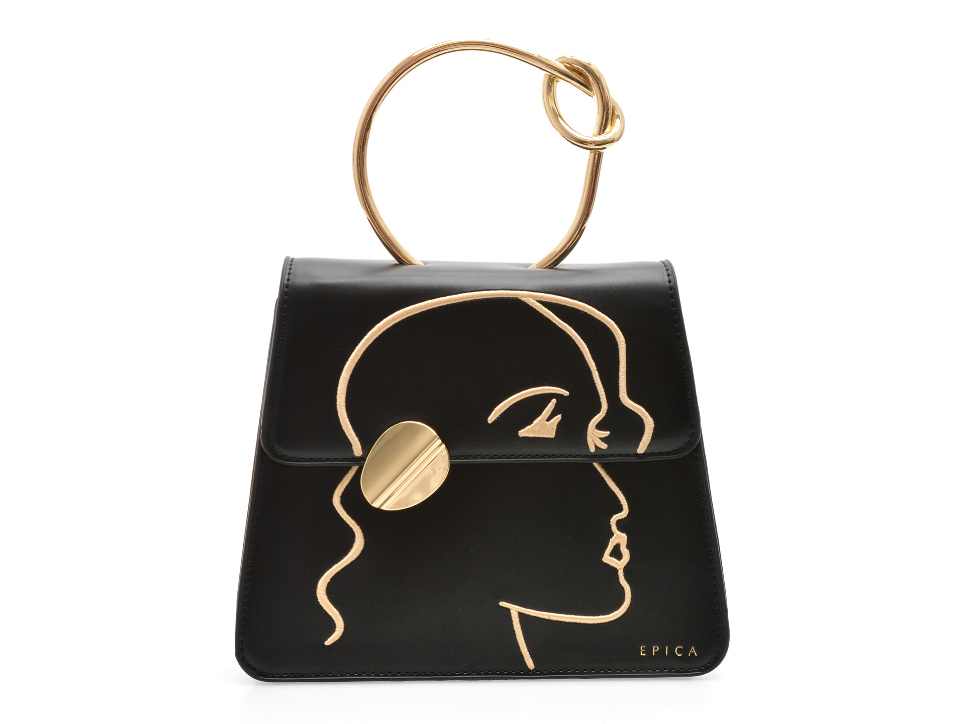 Geanta EPICA neagra, 779, din piele ecologica