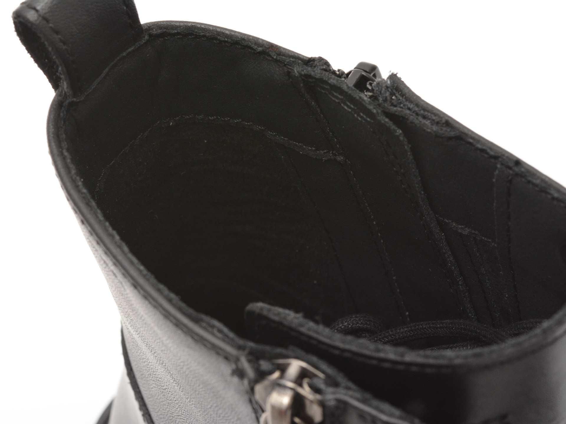 Bocanci GEOX negri, D16HRF, din piele naturala