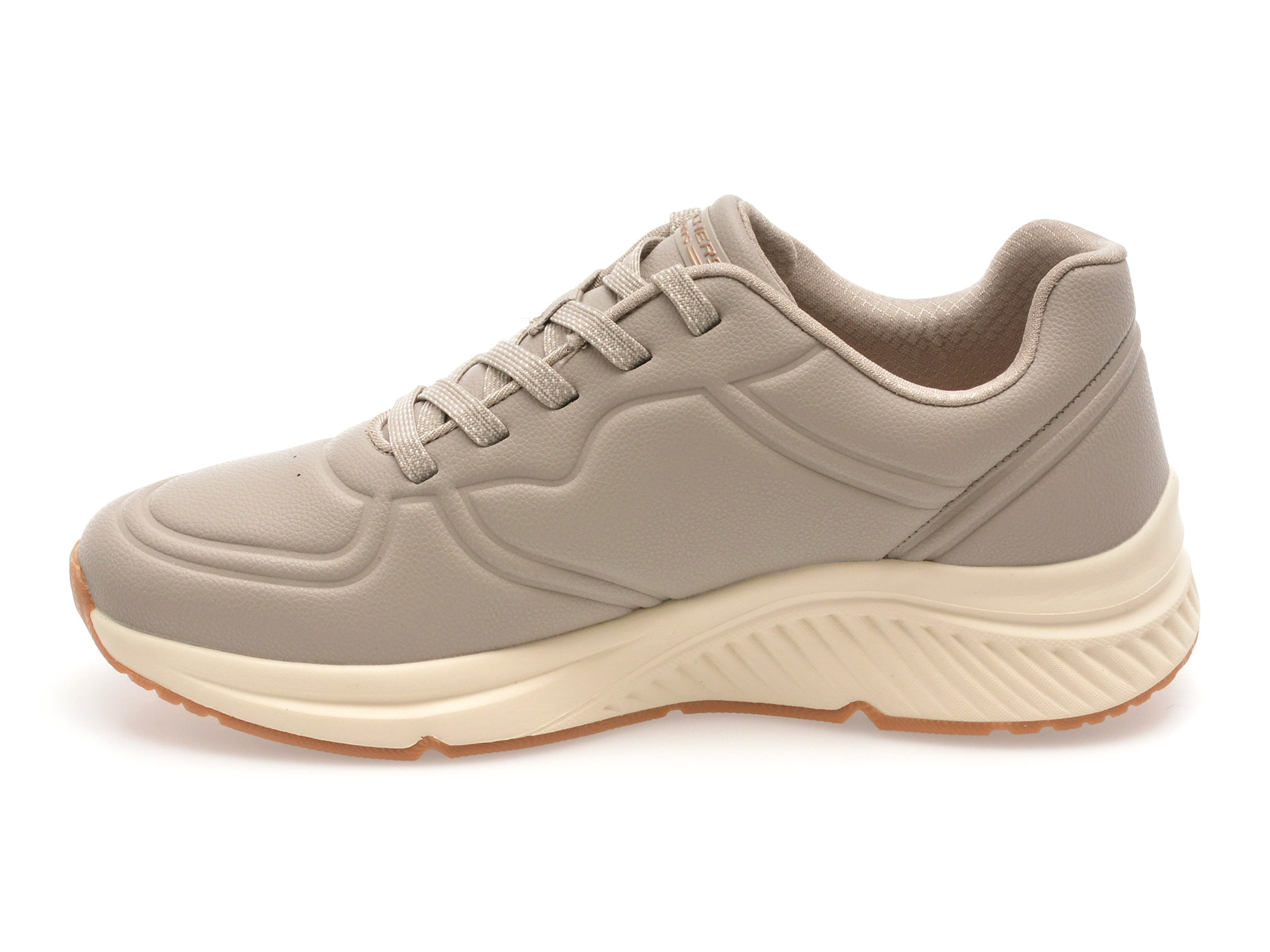 Pantofi sport SKECHERS gri, BOBS ARCH COMFORT B SWEET, din piele ecologica