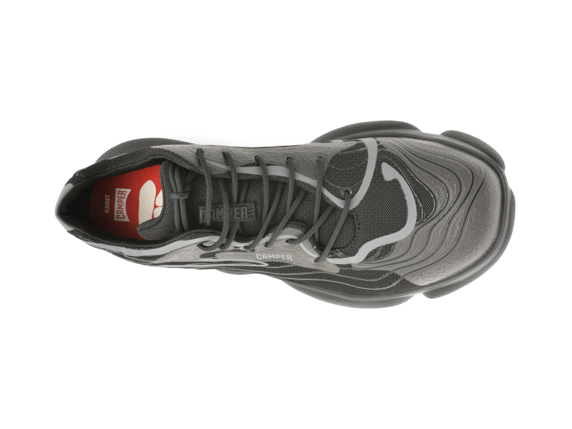 Pantofi sport CAMPER negri, KARST, din material textil