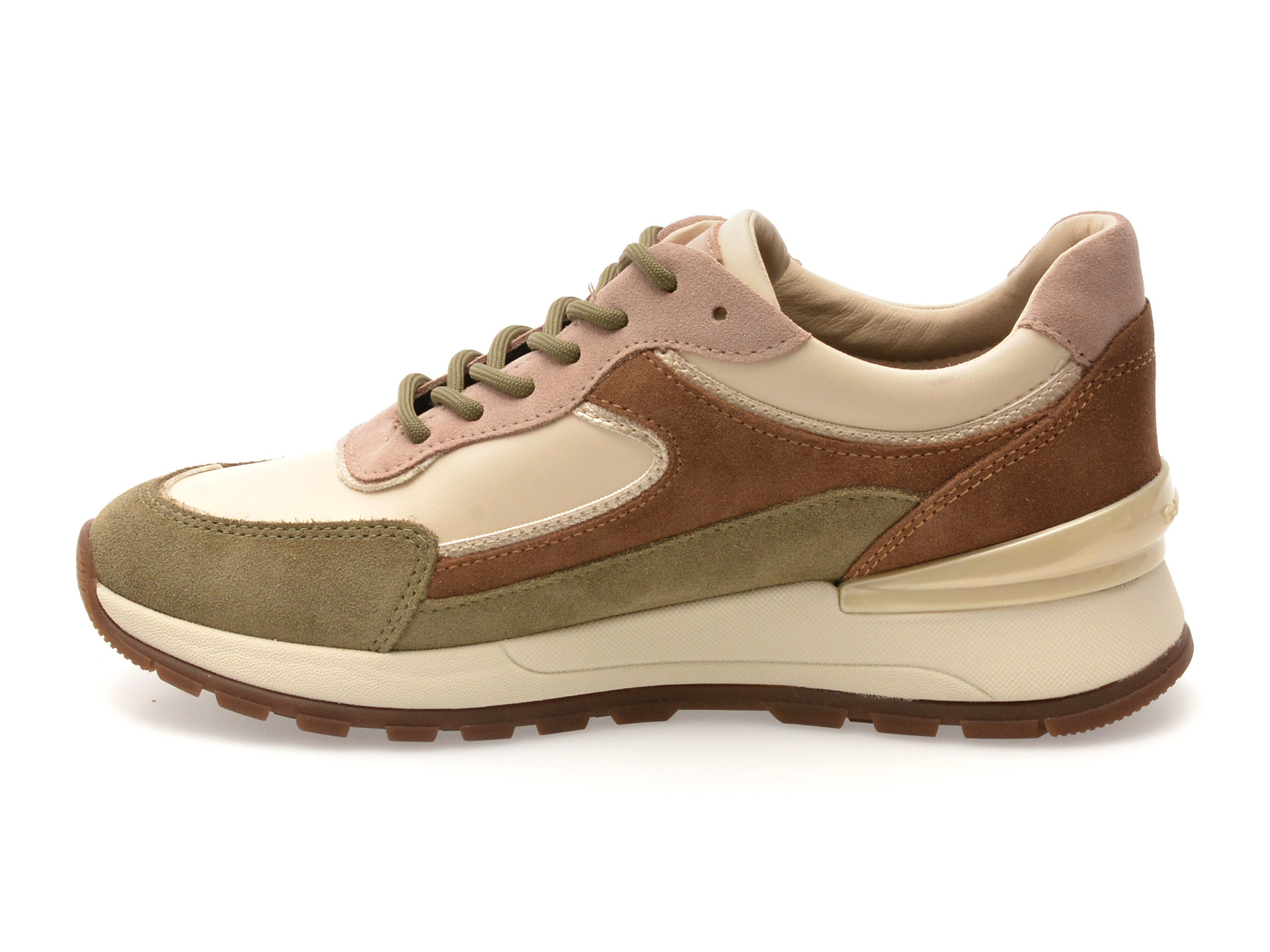 Pantofi sport GEOX maro, D563LB, din piele naturala